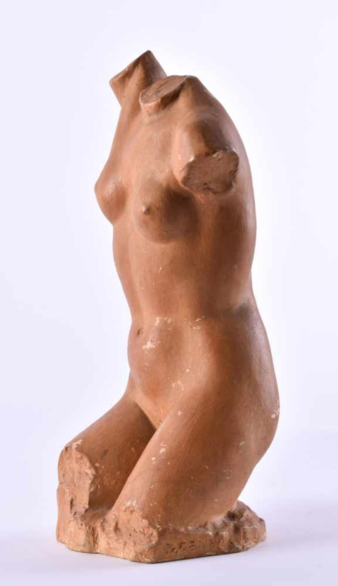 Bretislav BENDA (1897-1983)"Female torso"sculpture - ceramic, height: 27 cm,signed sideways at the - Bild 2 aus 5