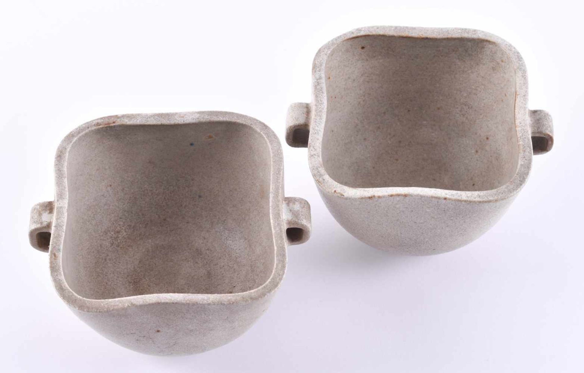 Pair of bowls Arne Bang Denmark circa 1950 / 60Stoneware glazed, with bottom mark, height: approx. - Bild 3 aus 4