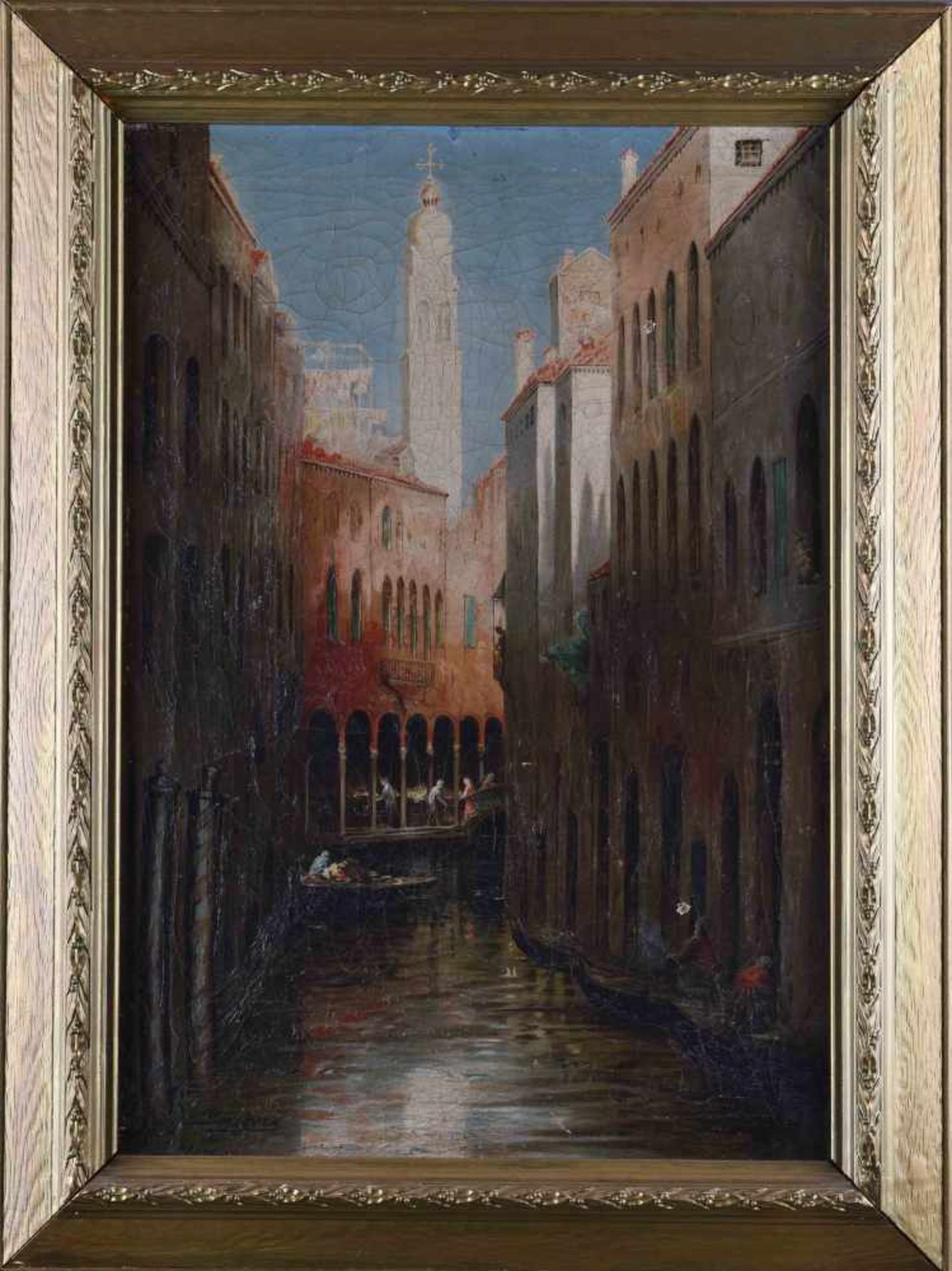 Hendricus Jacobus BÜRGERS (1834-1899)"Venedig"painting oil / canvas, 65 cm x 44.5 cm, with frame - Bild 2 aus 6