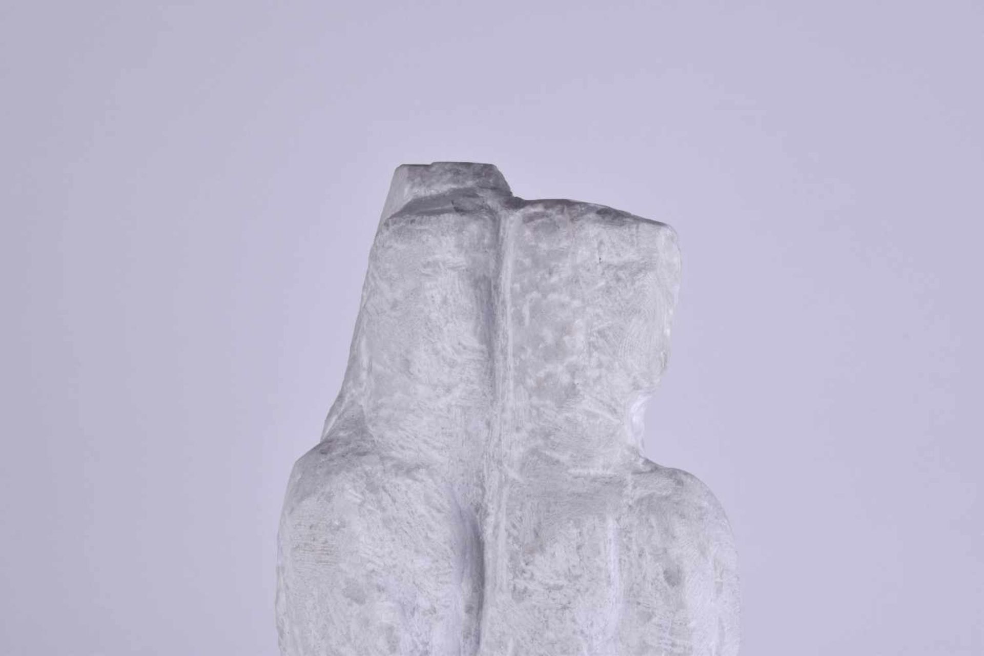 Werner STÖTZER (1931-2010)"Standing couple"sculpture - Carara Marble, 64 cm x 15 cm x 19 cm, - Image 4 of 5