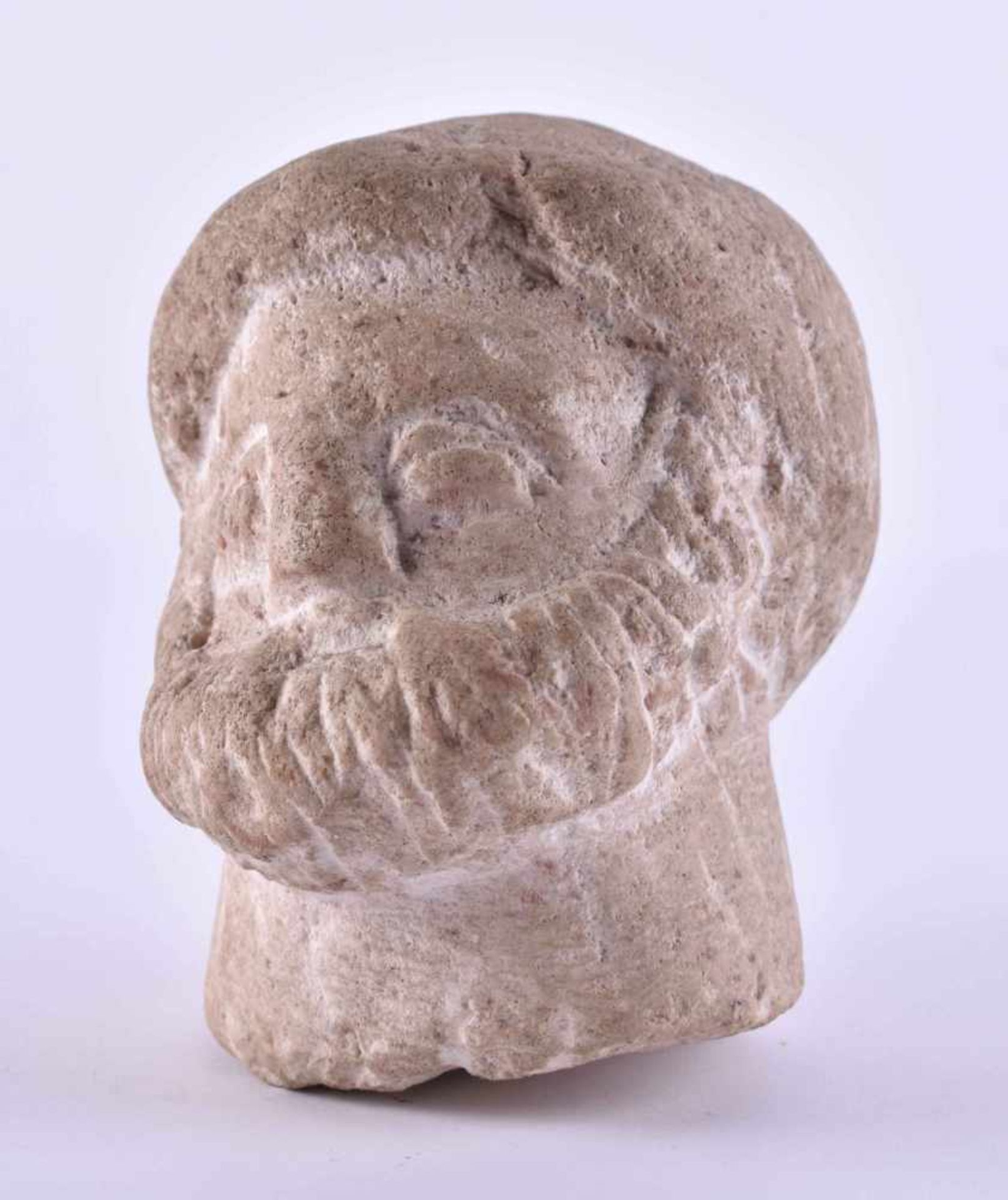 Middle East, helmet (800-300 BC)marble, finely carved, about 10.6 cm x 9 cm x 7.6 cmNaher Osten, - Image 5 of 6