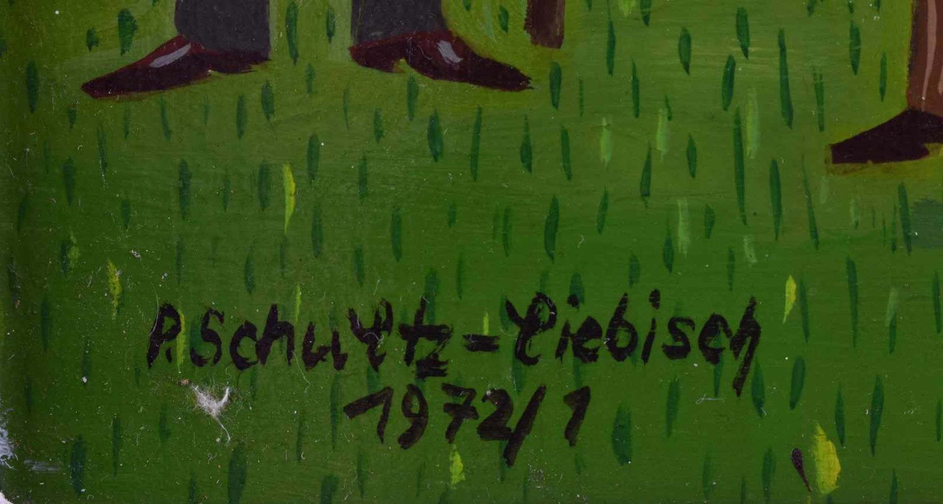 Paul SCHULTZ-LIEBISCH (1905-1996)"Sommerfreude"painting oil / hardboard, 28.5 cm x 38.5 cm,signed on - Image 6 of 7