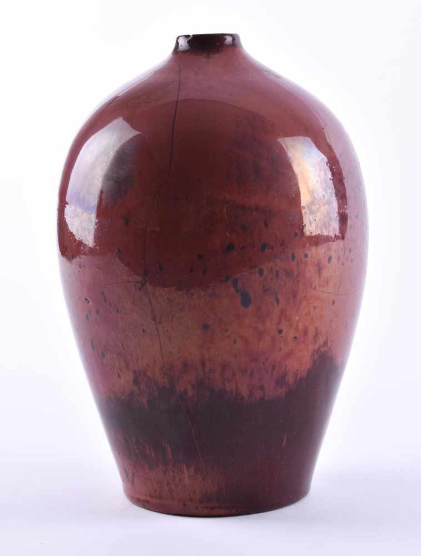 Vaseceramic glazed, bottom mark, height: 17.2 cmVaseKeramik glasiert, Bodenmarke, H: 17,2 cm- - - - Bild 2 aus 5