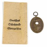 Deutsches Schutzwall Ehrenzeichenovale Medaille *Für Arbeit zum Schutze Deutschlands*, in der