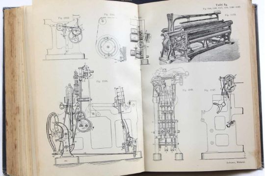 Handbuch der WebereiEin Lehr- u. Hilfsbuch für Fabrikanten, Weber u. Webschüler, hrsg. von J. - Bild 2 aus 2