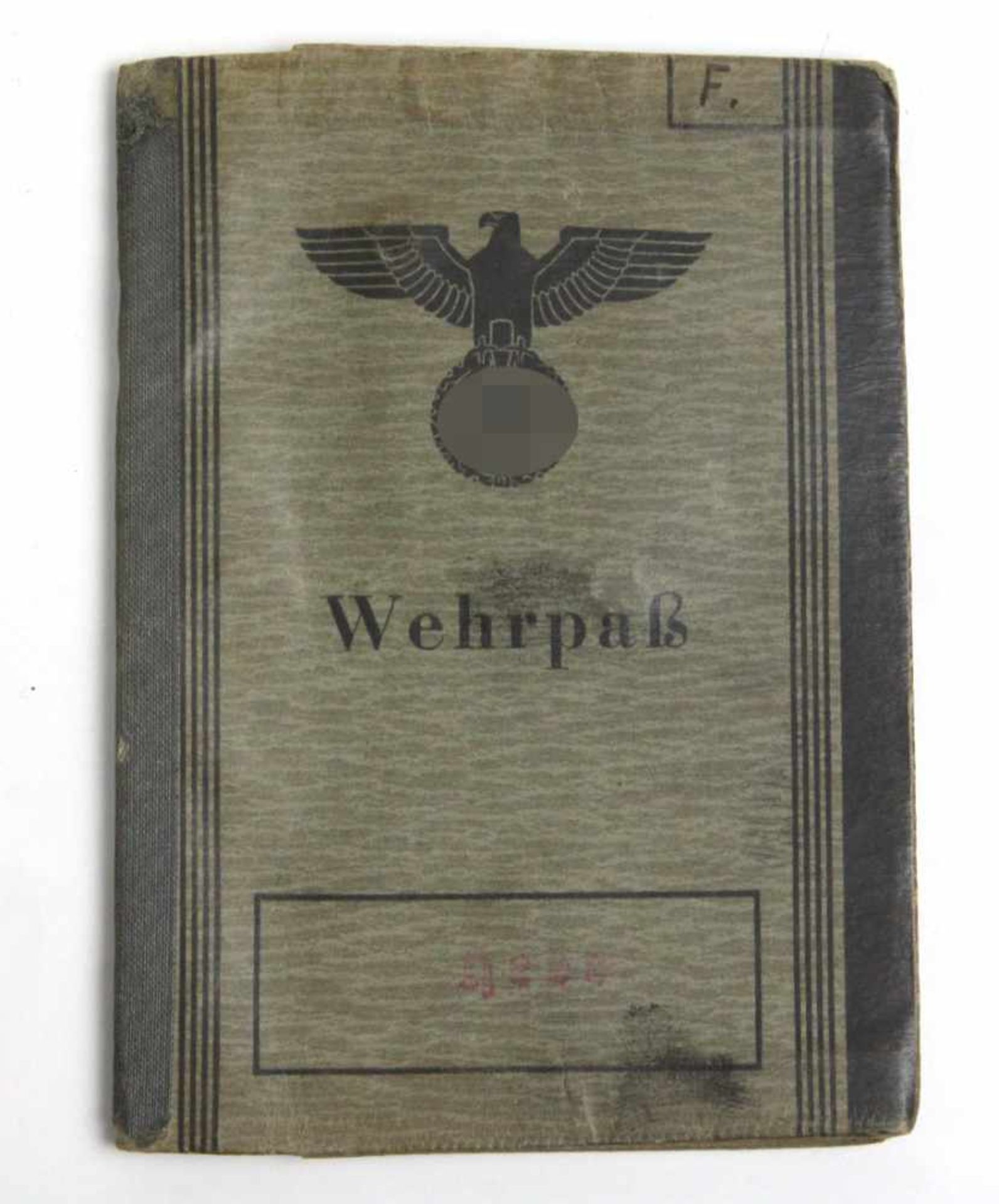 Heeres Wehrpass Altenburg 1944Zweitschrift, mit Lichtbild u. einigen handschriftl. Einträgen von