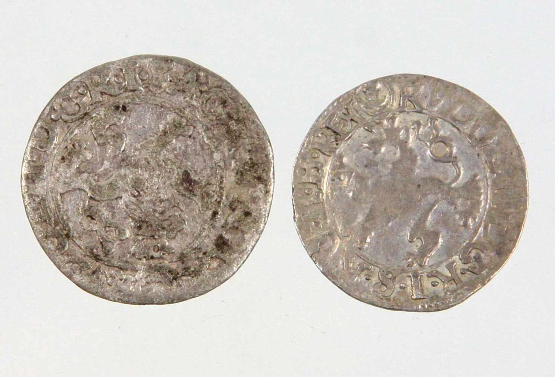 2 Silber Groschen 1586/902 Maley Groschen 1586 u. 1590, Haus Habsburg Rudolph II. 1576-1612, - Bild 2 aus 2