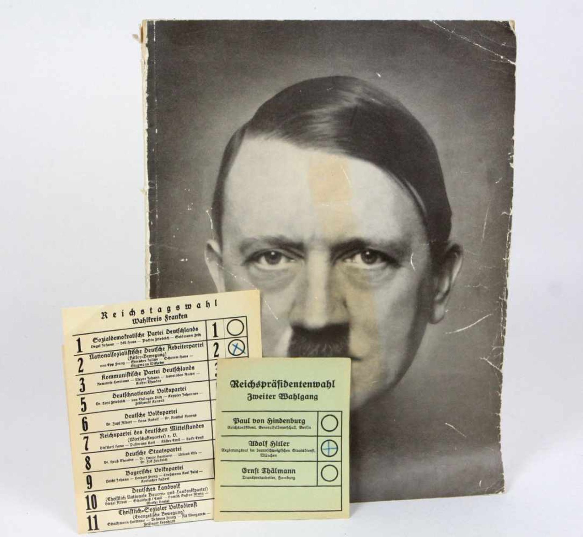 Illustrierter Beobachter u.a.großformatige Ausgabe *Adolf Hitler ein Mann und sein Volk*, Verlag