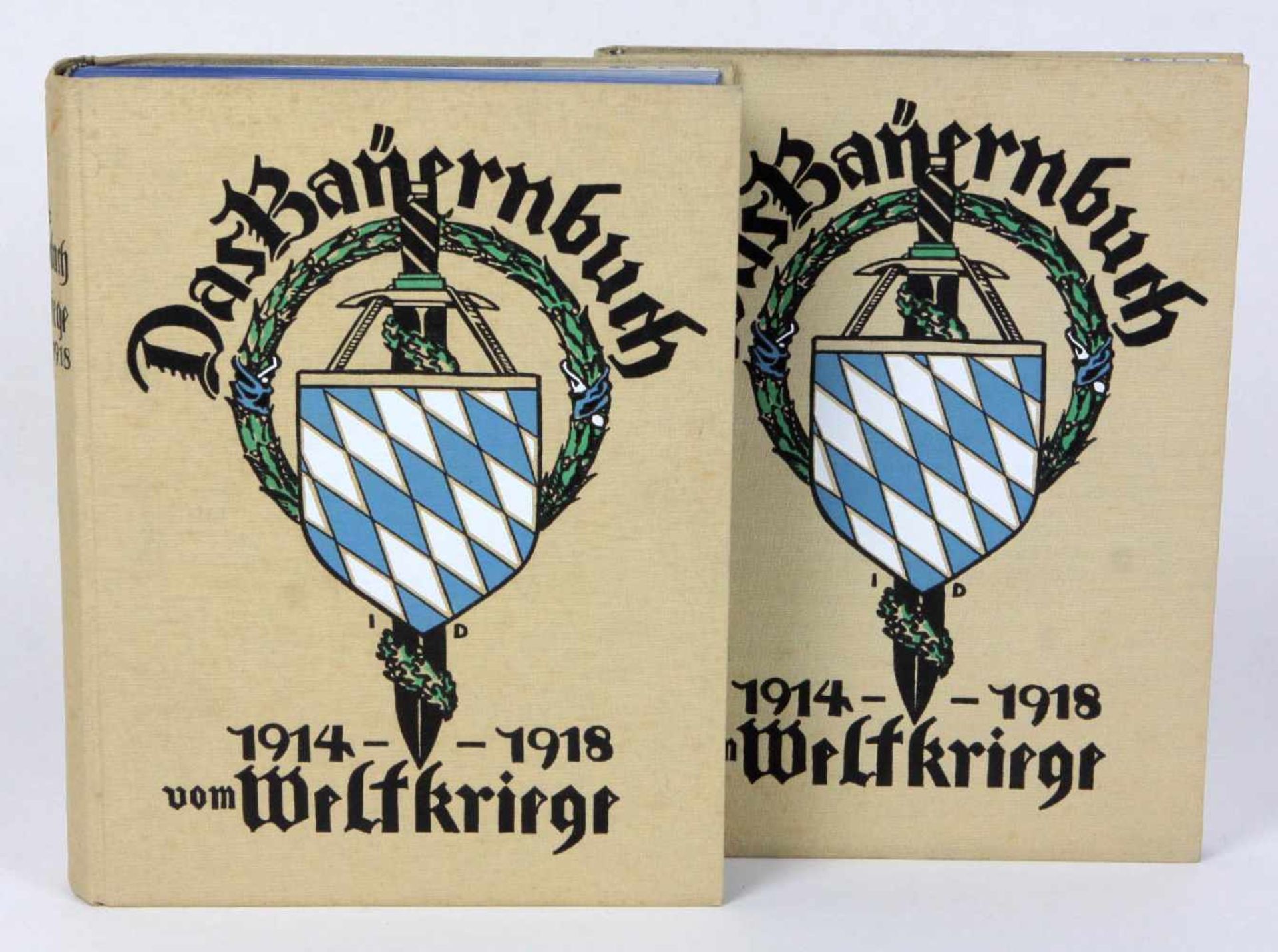 Das Bayernbuch vom Weltkriege1914-1918. Ein Volksbuch. Zwei Bände, bearb. v. Konrad Krafft v.