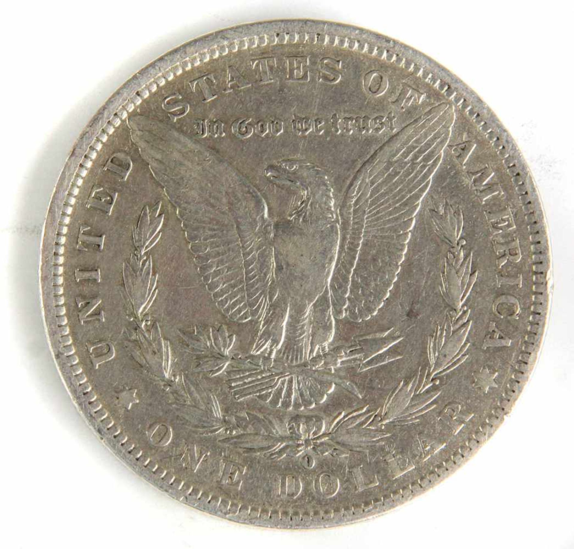 Morgan Dollar New Orleans 1884Silber, One Dollar 1884, Adler der in seinen Fängen einen - Bild 2 aus 2