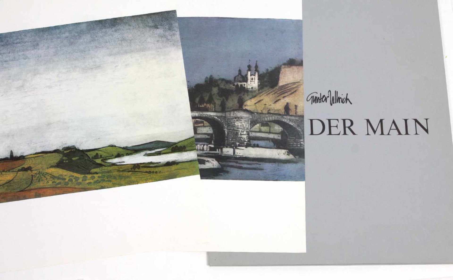 Landschaften am MainKaller, Udo, 6 Farblithographien, Format jeweils ca. 50 x 58cm, 50 Exemplare,