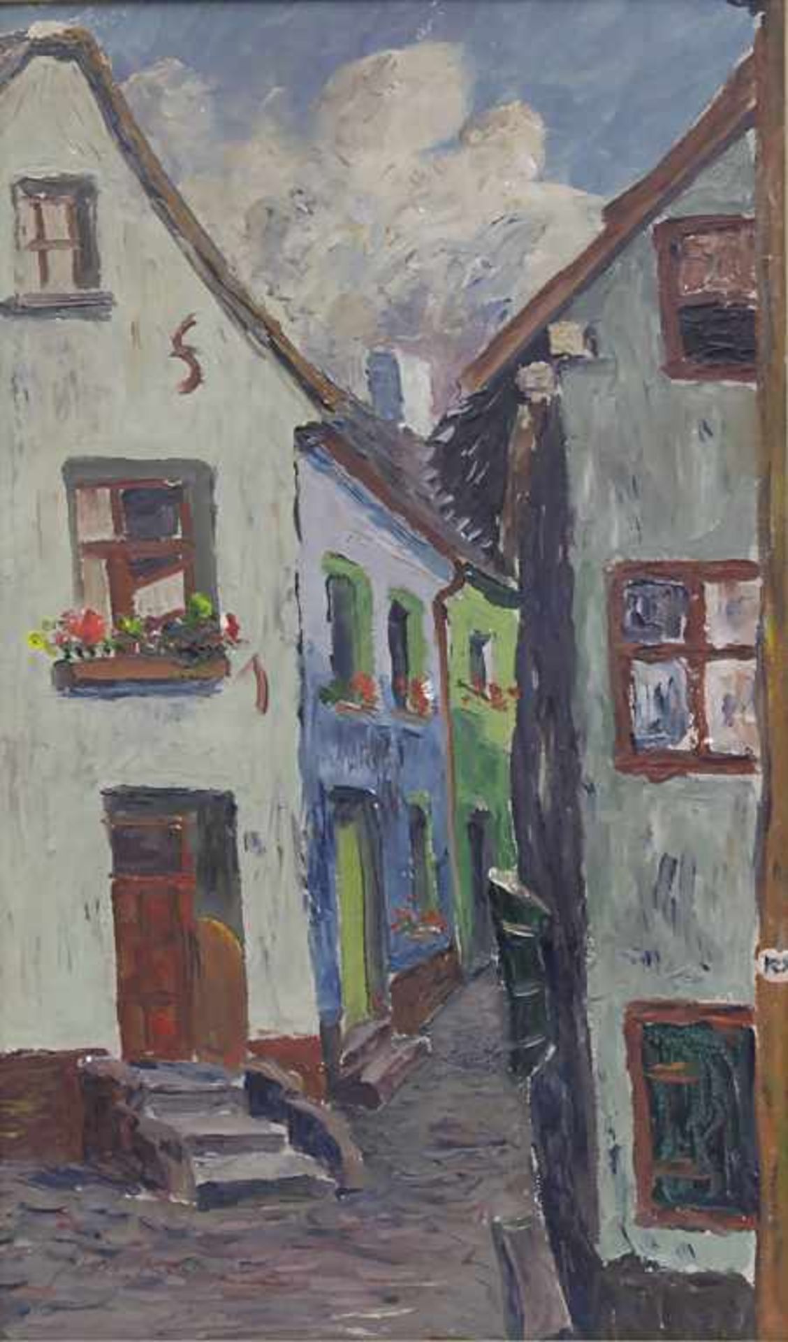 Peter Koch (1874-1956) (Zuschreibung / attributed), 'Pfälzer Dorfgasse' / 'A Palatinate village