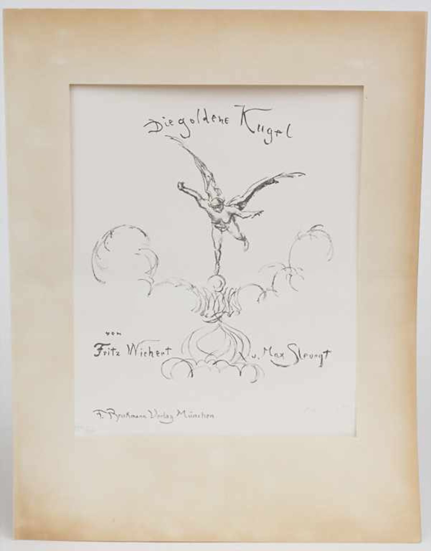 Fritz Wichert / Max Slevogt, 'Die goldene Kugel'Technik: 17 Lithografien auf Papier (Kaiserlich - Image 2 of 8