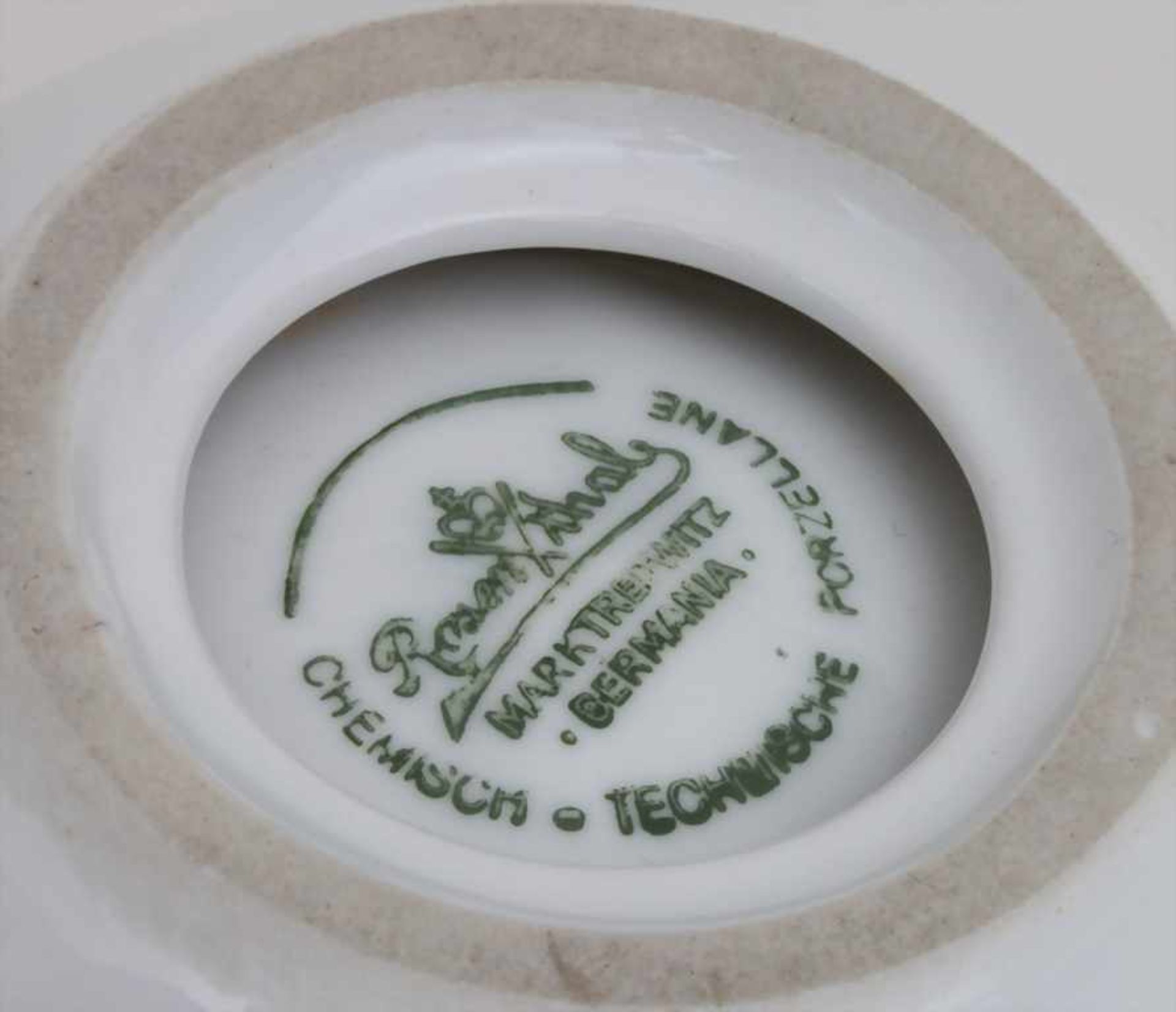 Werbeaschenbecher / An ashtray 'Buddeberg Laborbedarf Manneim', RosenthalAufschrift: 'Gebr. - Bild 2 aus 2