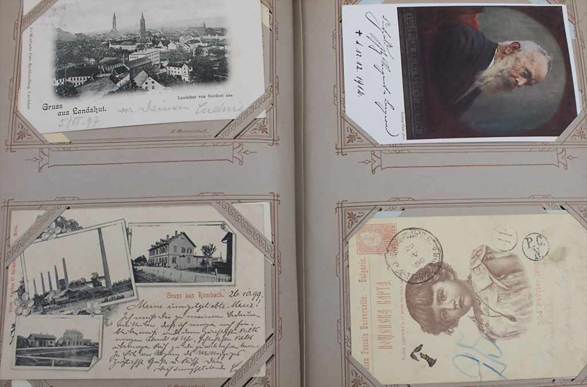 Ansichtskarten-Album / A postcard Album, um 1915Umfang: Sammlung von 300 deutschen Ansichtskarten, - Bild 5 aus 6