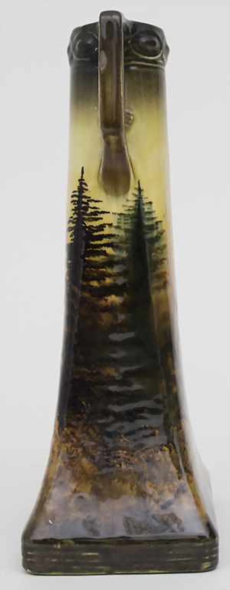 Jugendstil Vase / An Art Nouveau vase with Black Forest landscape, Schramberg, um 1910Material: - Bild 4 aus 9