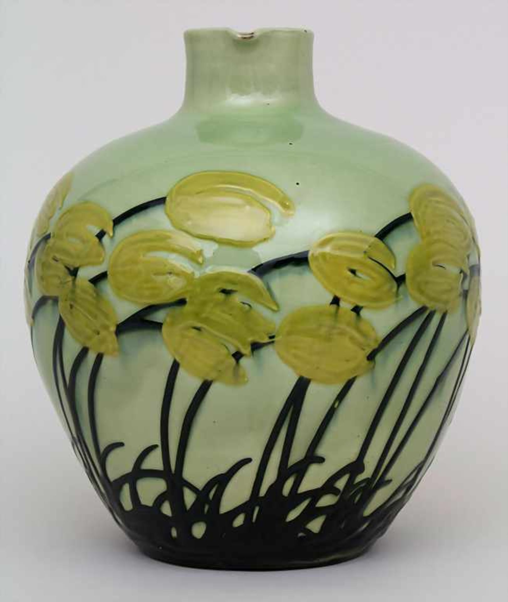 Jugendstil Majolika-Vase / An Art Nouveau majolica vase, Max Laeuger, Kandern, um 1910Material: - Bild 2 aus 10
