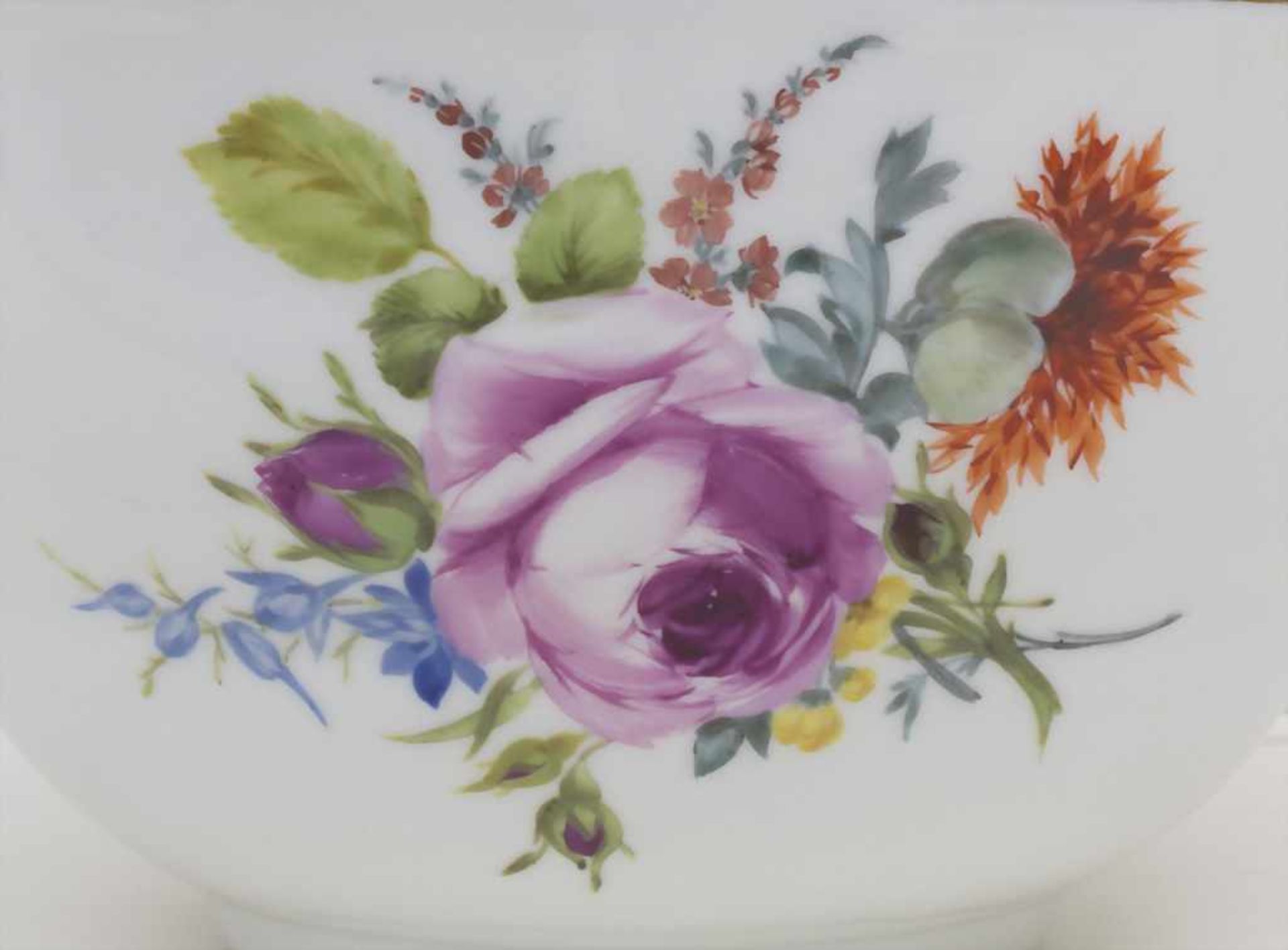 Kumme mit Stiefmütterchen / A bowl with pansies, Marcolini Periode, Meissen, Ende 18. Jh.Material: - Bild 5 aus 5