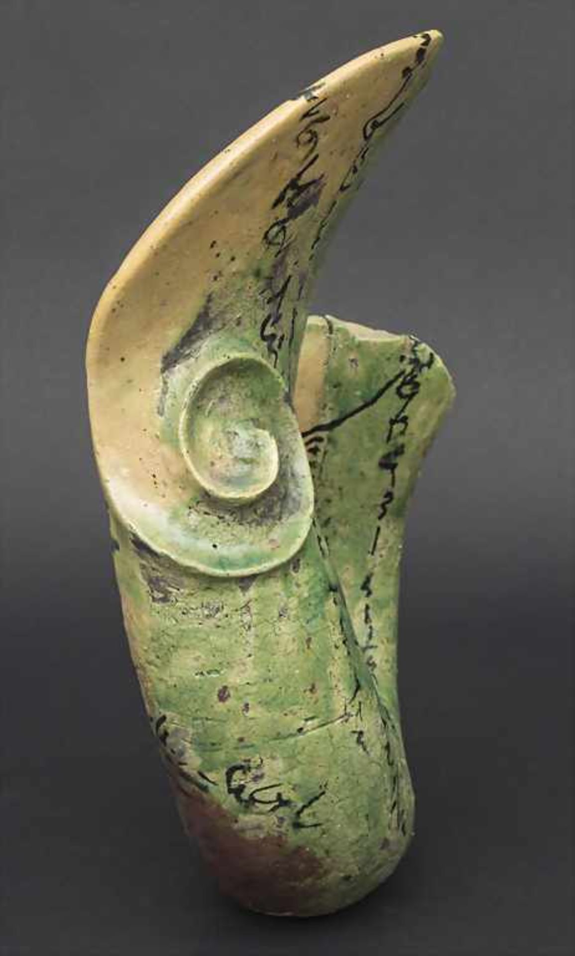 Künstlerkeramik 'Schlange' / An artist's ceramic 'Snake', 1950/60er JahreTechnik: Keramik, polychrom - Bild 3 aus 6