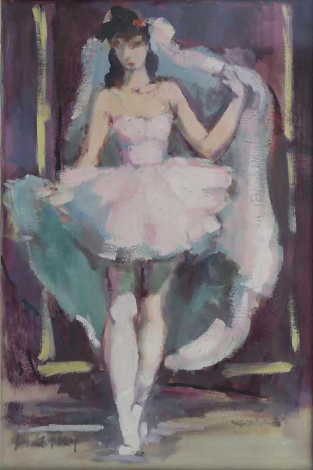 Hanns Fay (1888-1957), 'Ballerina' / 'A ballerina'Technik: Öl auf Karton, gerahmt, hinter Glas,