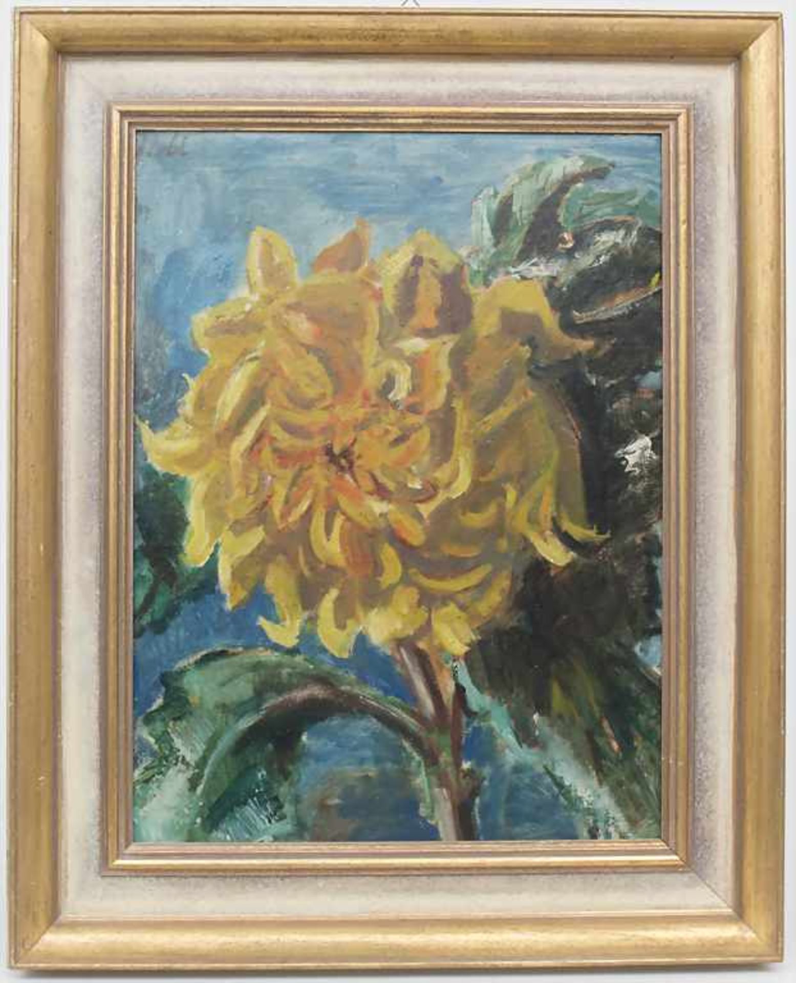 Rolf Müller-Landau (1903-1956) 'Sonnenblume' / 'A sunflower'Technik: Öl auf Leinwand, gerahmt, - Image 2 of 5