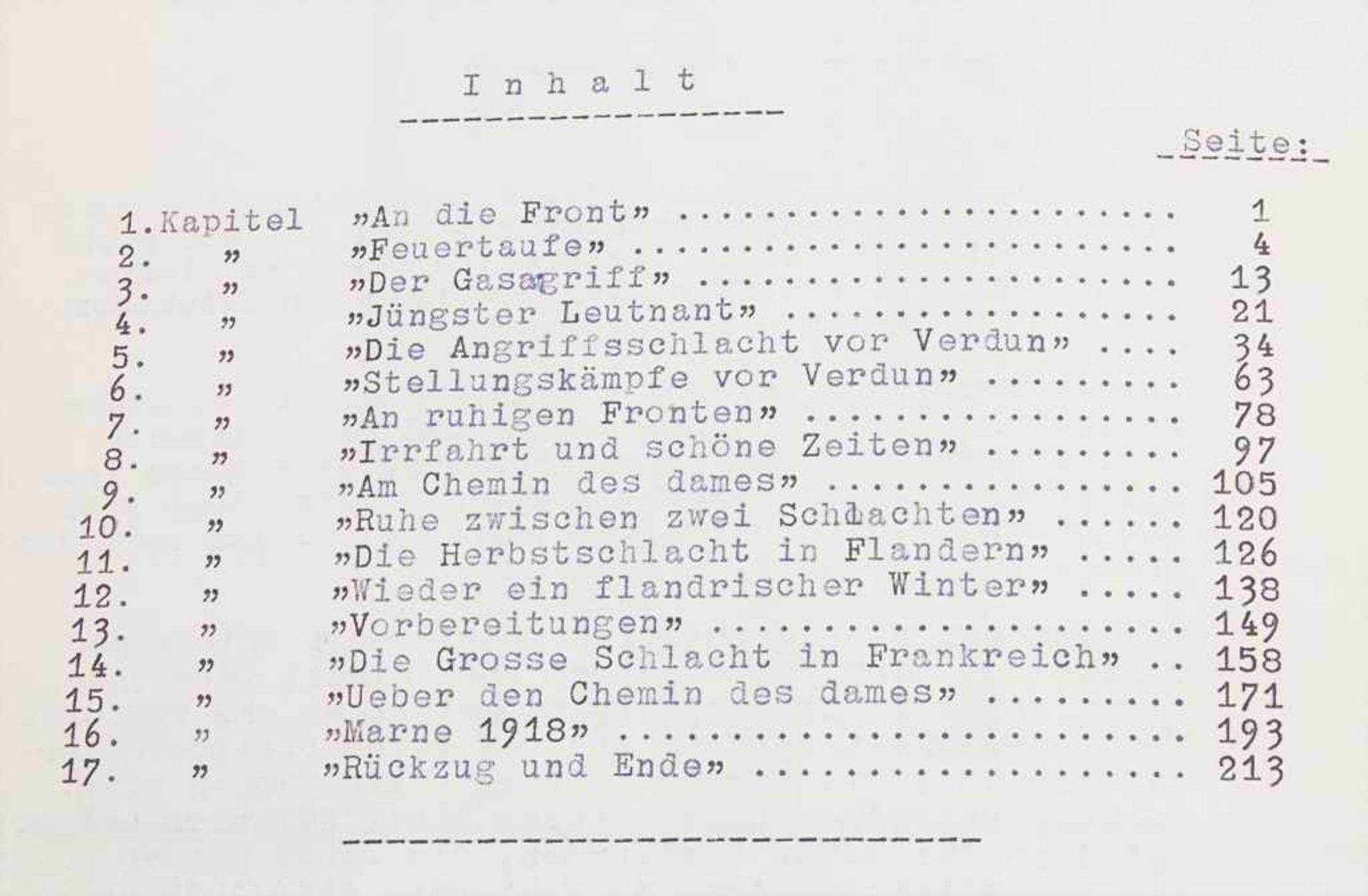 Ottmar Lucius: Munuskript '1915 - 1918 bei der schweren Artellerie' / A manuscript 'war report - Bild 2 aus 2