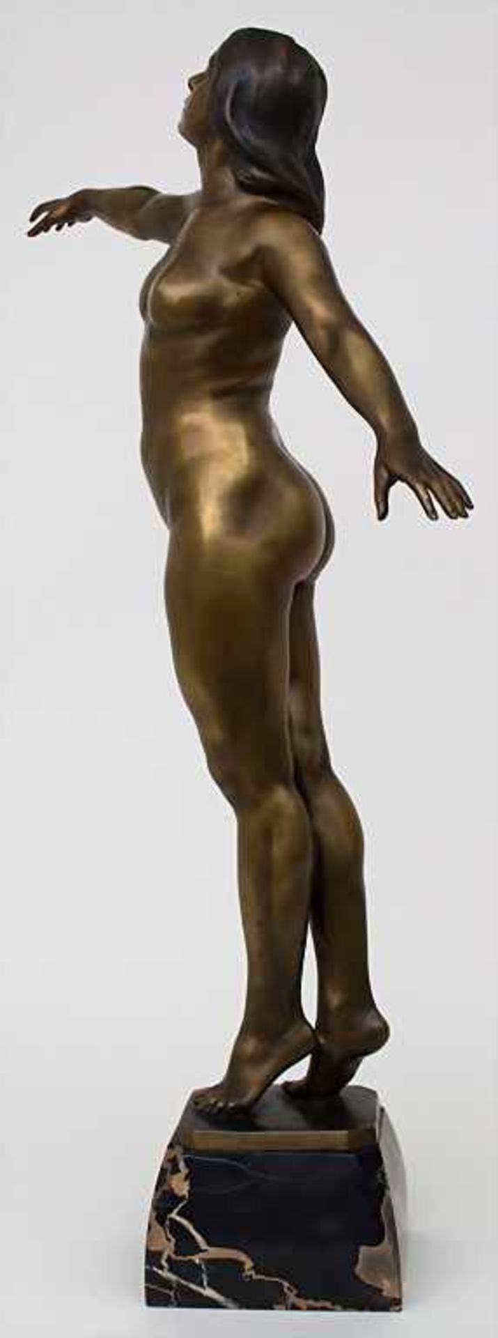 Franz Peleschka (1873-1907), Bronzeplastik 'Tanzende' / Bronze sculpture 'Dancing woman', um - Image 2 of 5
