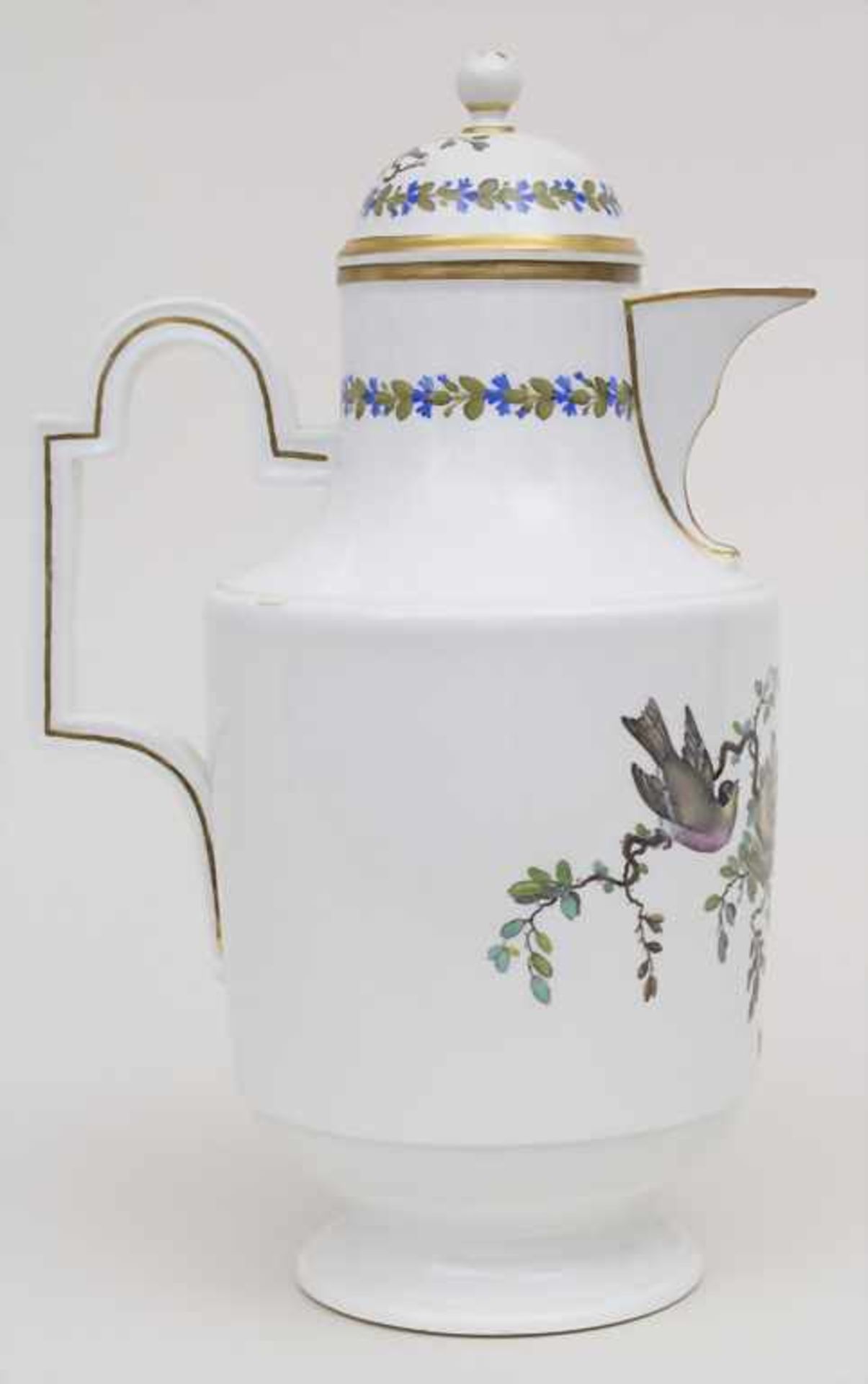 Große Kanne mit Vogelmalerei / A large coffee pot with birds, Höchst, 2. Hälfte 18. Jh.Material: - Bild 4 aus 8