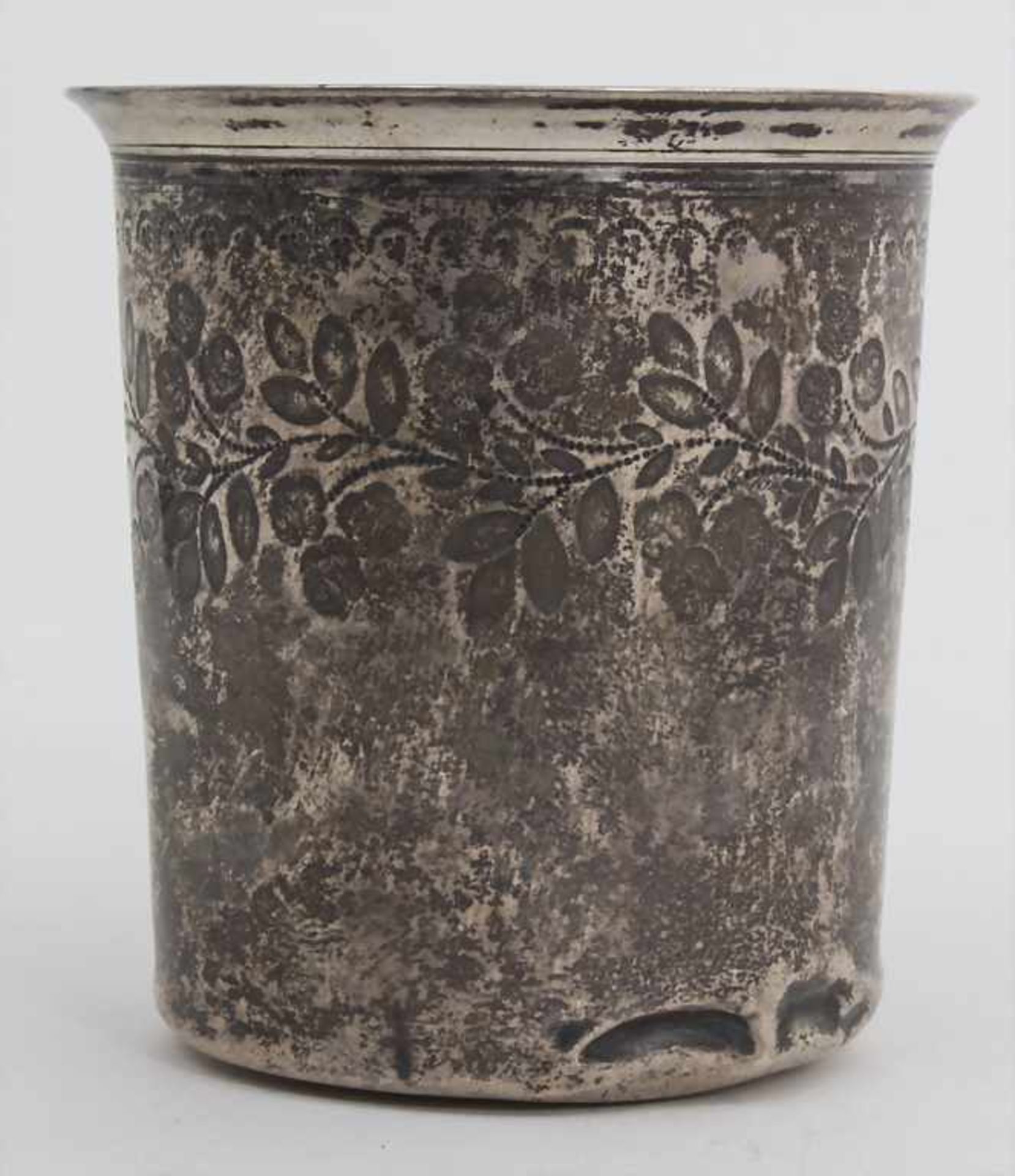 Becher / A silver beaker, César Tonnelier, Paris, um 1860Material: Silber Ag 950/000, Punzierung: - Image 2 of 5