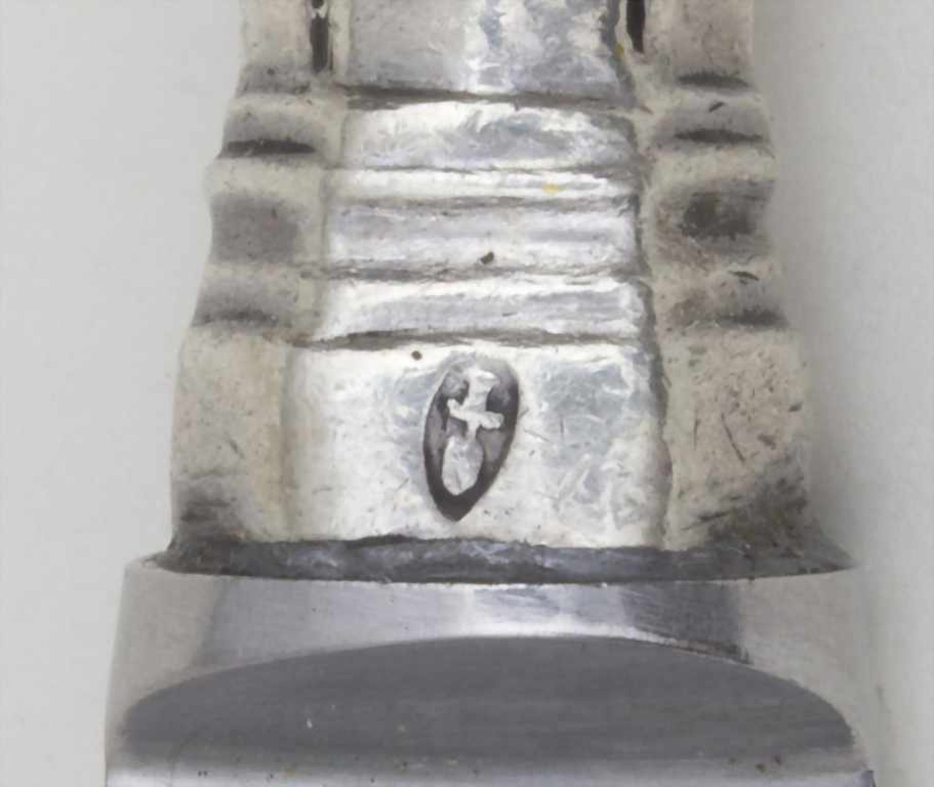 Messer / A silver knife, Augsburg, Mitte 18. Jh.Material: Silber 13 Lot = Ag 812,5/000,Punzierung: - Bild 4 aus 4
