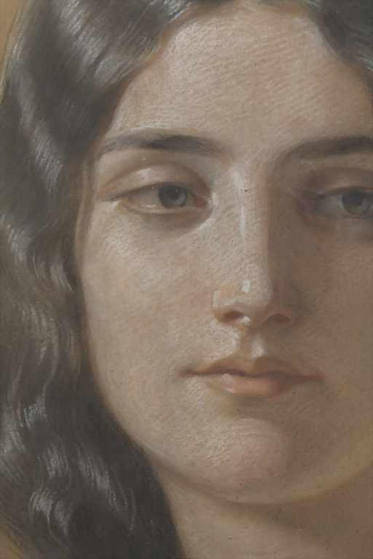 Anselm Feuerbach (1829-1880), 'Porträt einer jungen Frau' / 'A portrait of a young woman'Technik: - Image 4 of 5