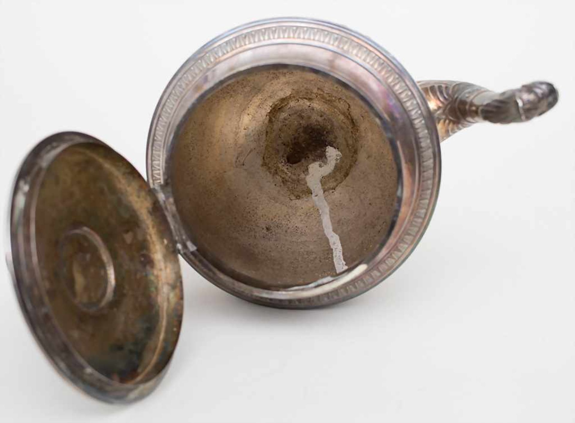 Teekanne / A silver tea pot, Paris, um 1900Material: Silber 950, Punzierung: Minerva Kopf, - Image 6 of 9