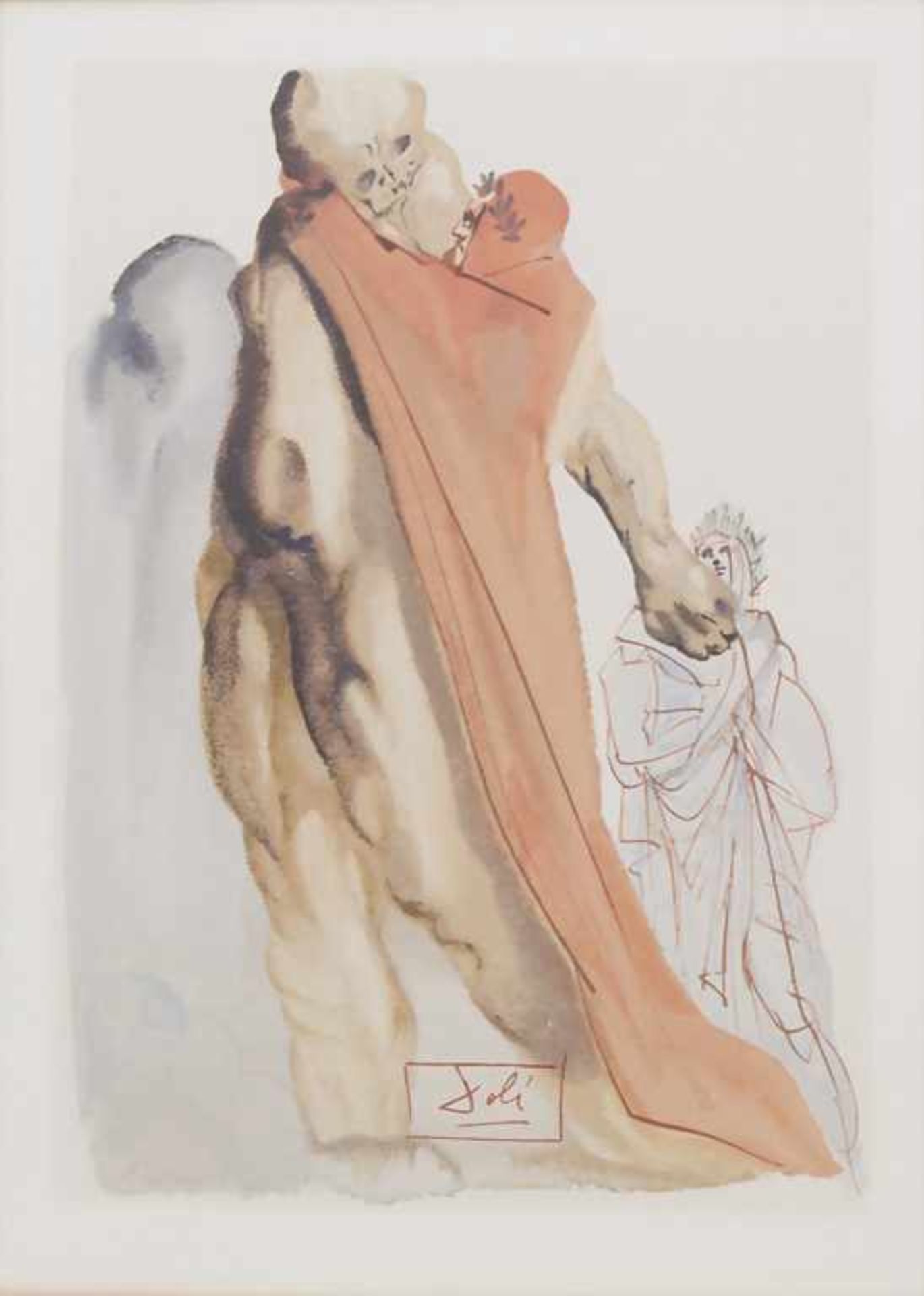 Salvador Dali (1904-1989), 4 Lithografien aus Dantes 'Göttliche Komödie' / A set of 4 lithographs - Image 3 of 8