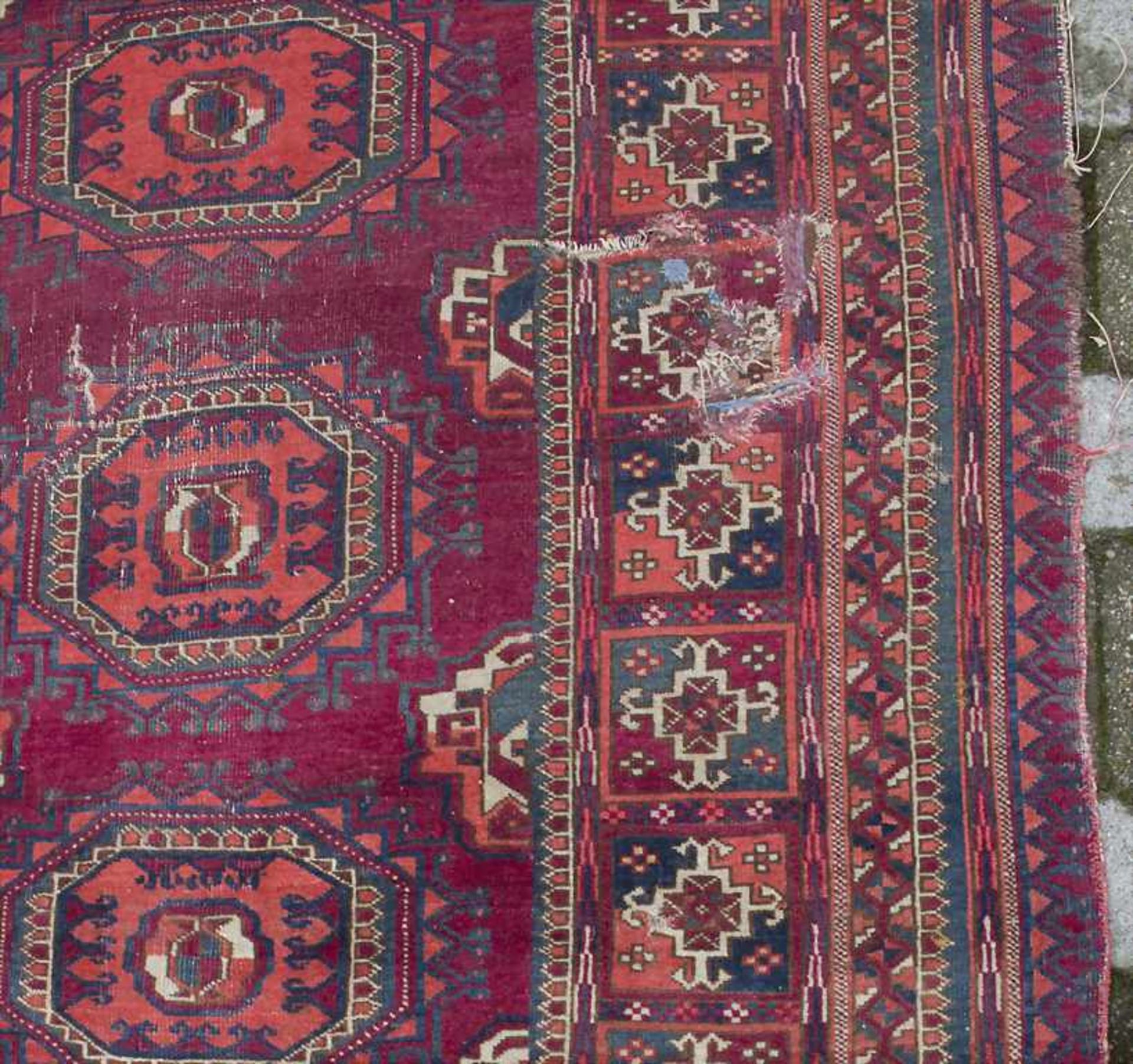 Orientteppich / An oriental carpetMaterial: Wolle,Maße: 276 x 153 cm, Zustand: gut, partiell - Image 3 of 4