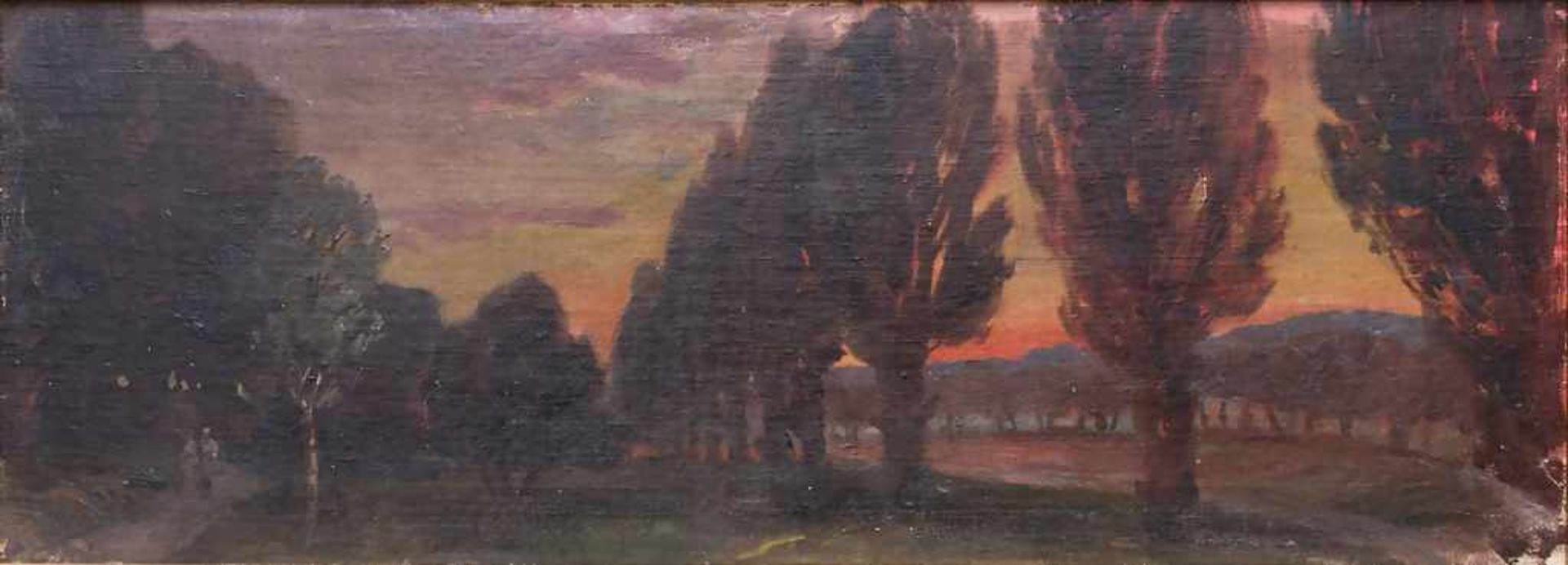 Auguste Croissant (1870-1941) (Zuschreibung/Attributed), 'Queichheimer Tal im Abendlicht' / 'The