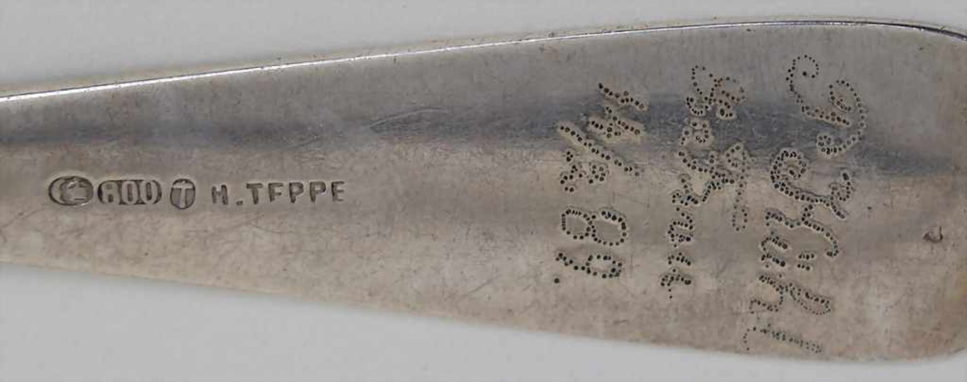 6 Löffel / 6 silver spoons, deutsch, 1860-1890Material: Silber 800,Punzierung: untersch. Punzen - Image 3 of 4