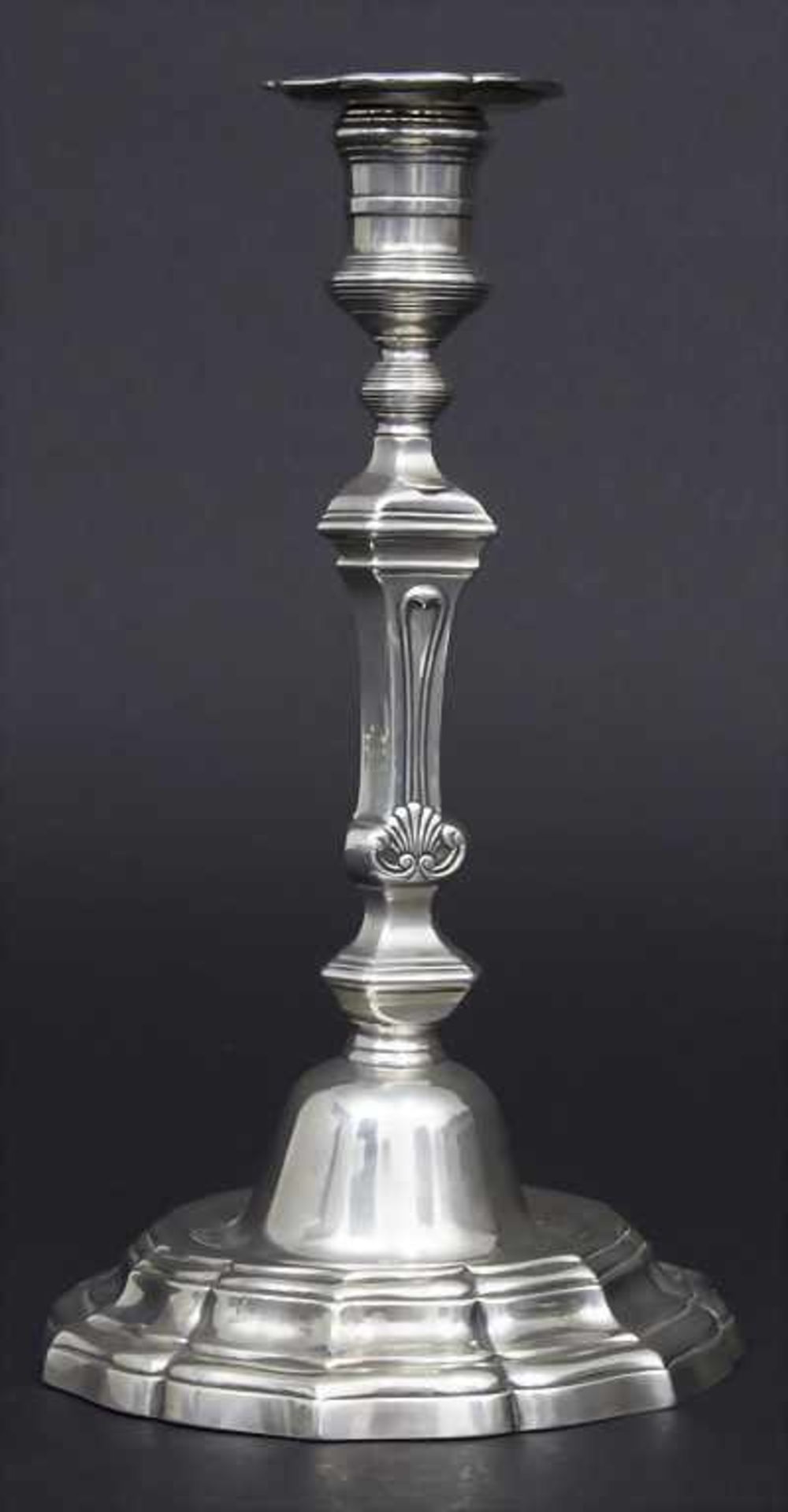 Louis XV Kerzenleuchter / A silver candlesticks, Lille, 1766Material: Silber 950,Punzierung: - Bild 2 aus 8