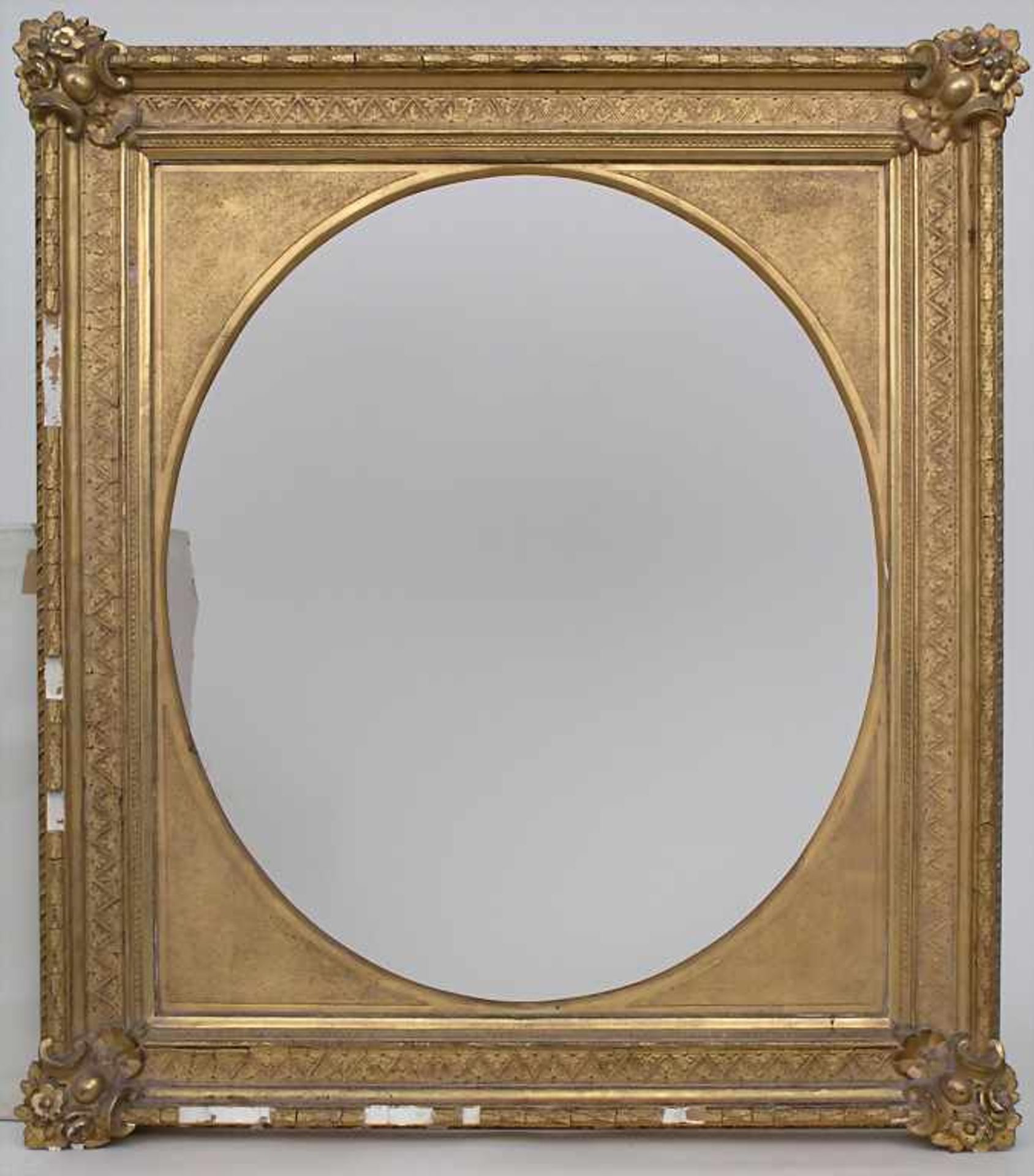 Klassizistischer Rahmen / A classicist frame, Anfang 19. Jh.Material: Holz, stuckiert, vergoldet,