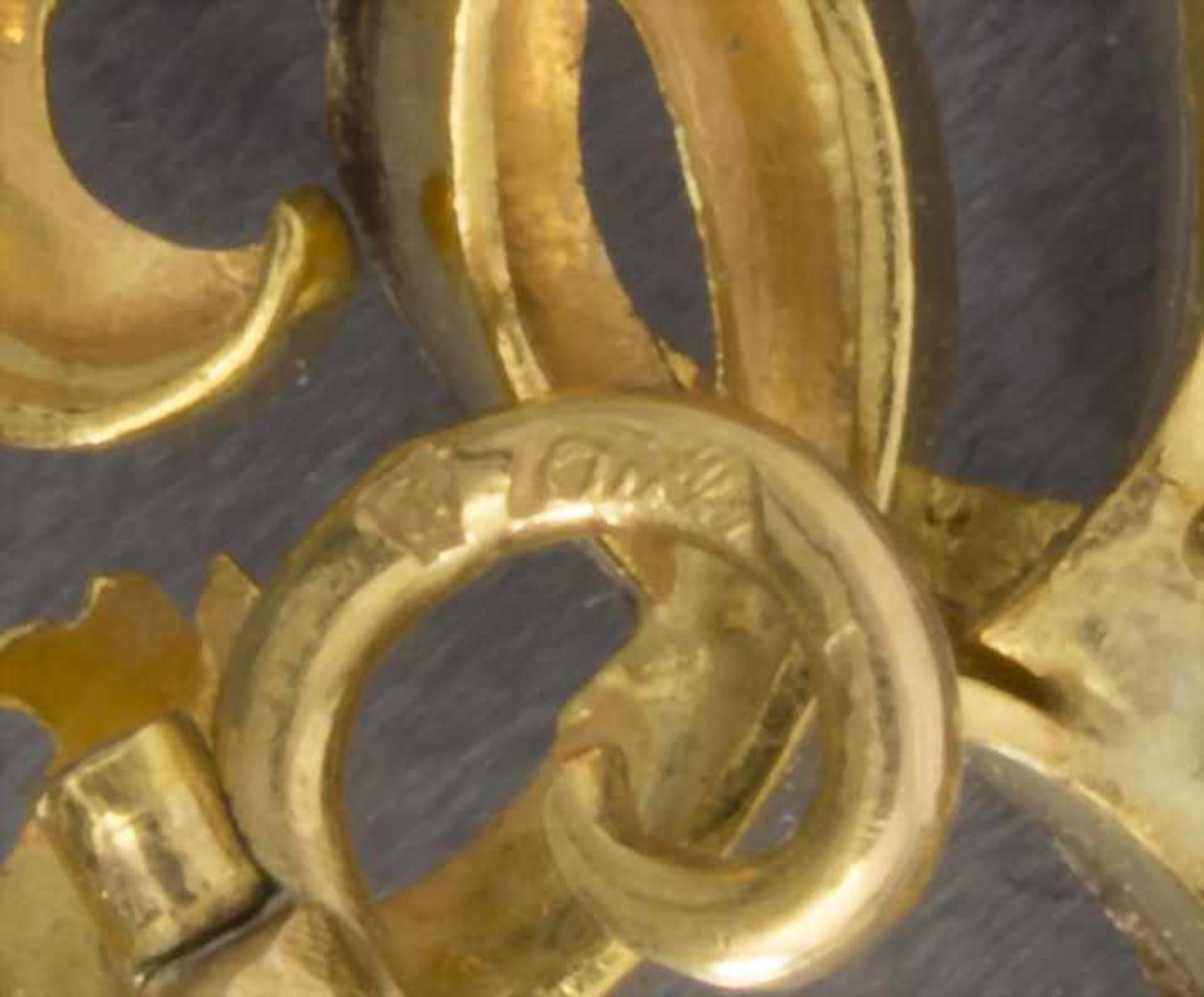 Jugendstil Brosche und Anhänger in Gold / An Art Nouveau brooch and pendantMaterial: GG/WG 750/000 - Image 3 of 3