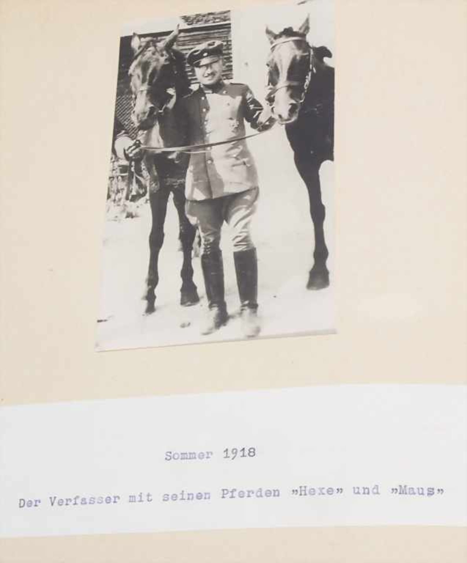 Ottmar Lucius: Munuskript '1915 - 1918 bei der schweren Artellerie' / A manuscript 'war report