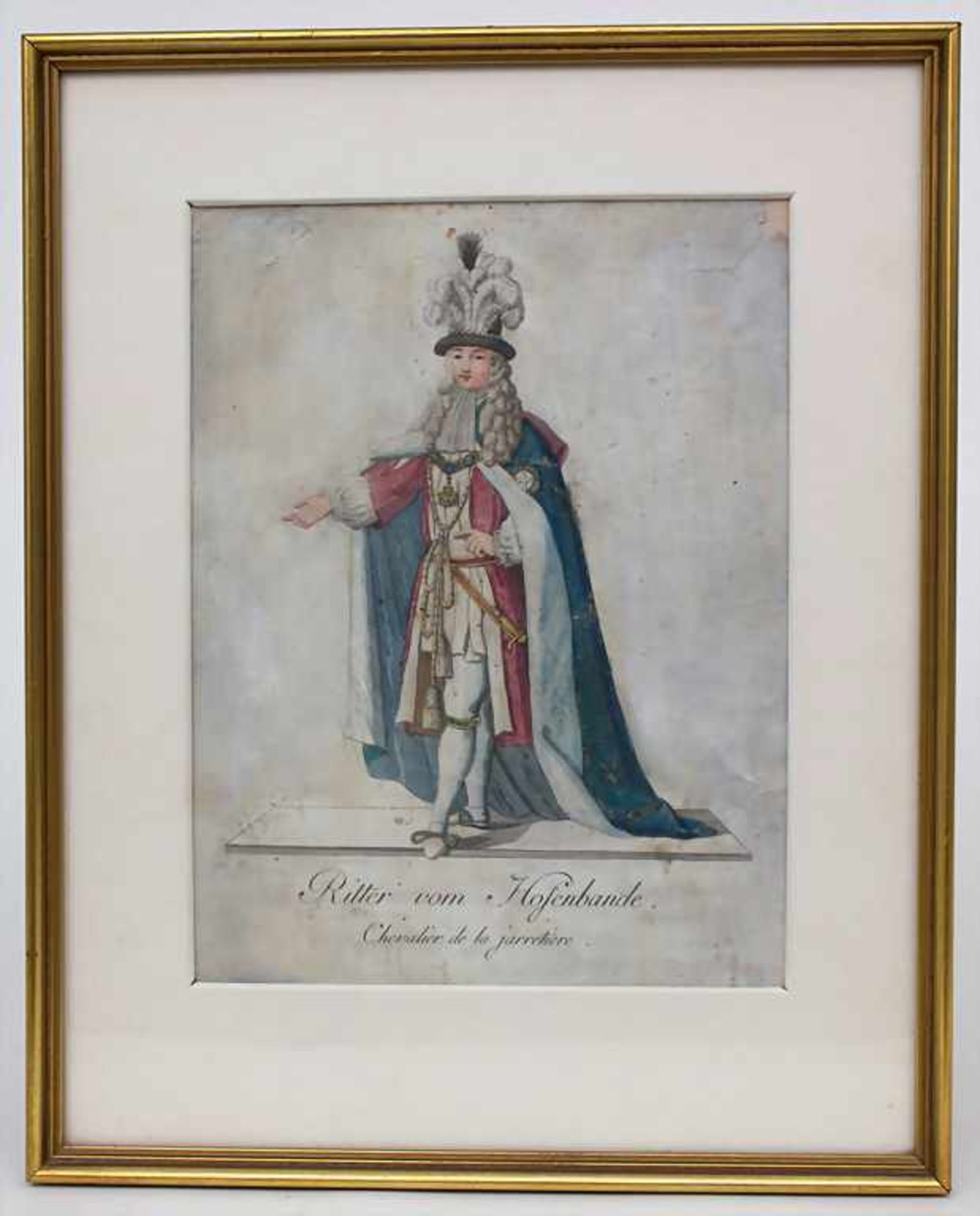 Künstler des 18. Jh. / An 18th century artist, 'Ritter vom Hosenbande'Technik: Kupferstich, - Image 2 of 4