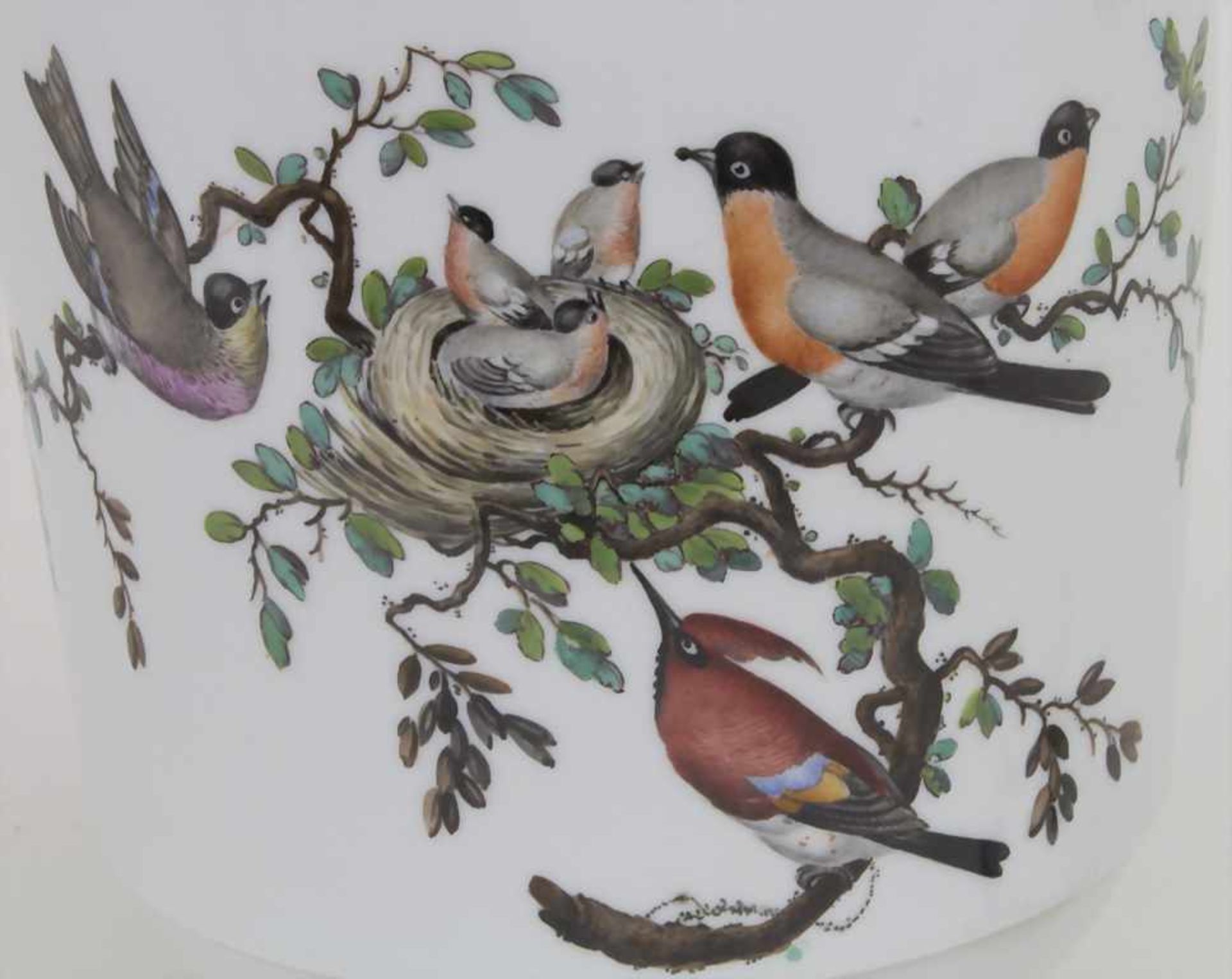 Große Kanne mit Vogelmalerei / A large coffee pot with birds, Höchst, 2. Hälfte 18. Jh.Material: - Bild 2 aus 8