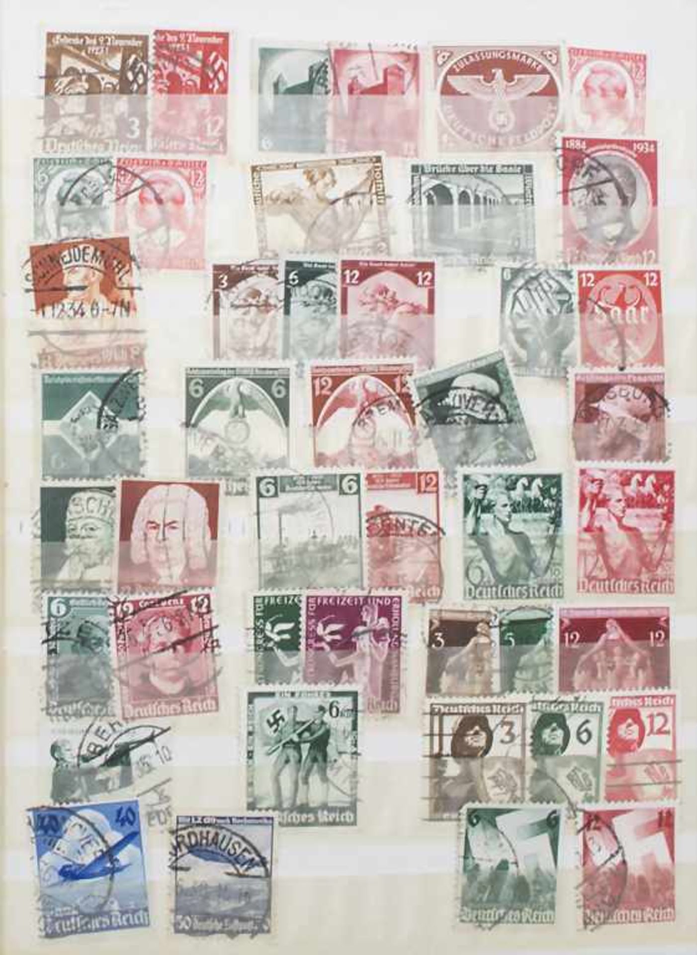 Briefmarkensammlung / A stamp collection1 Album Motivsammlung: 38 Marken 'Eisenbahn', über 300 - Bild 2 aus 5