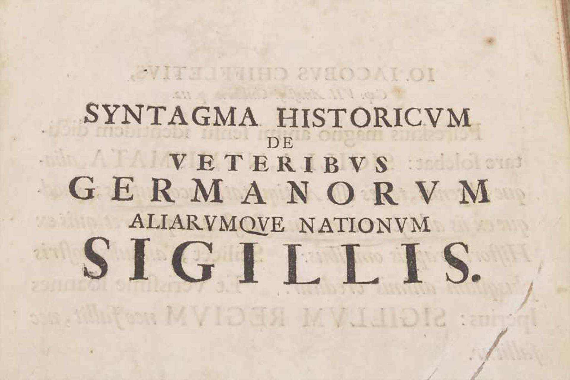Johann Michael Heineccius, 'Veteribus Germanorum aliarumque nationum sigillis', 1709Umfang: 224