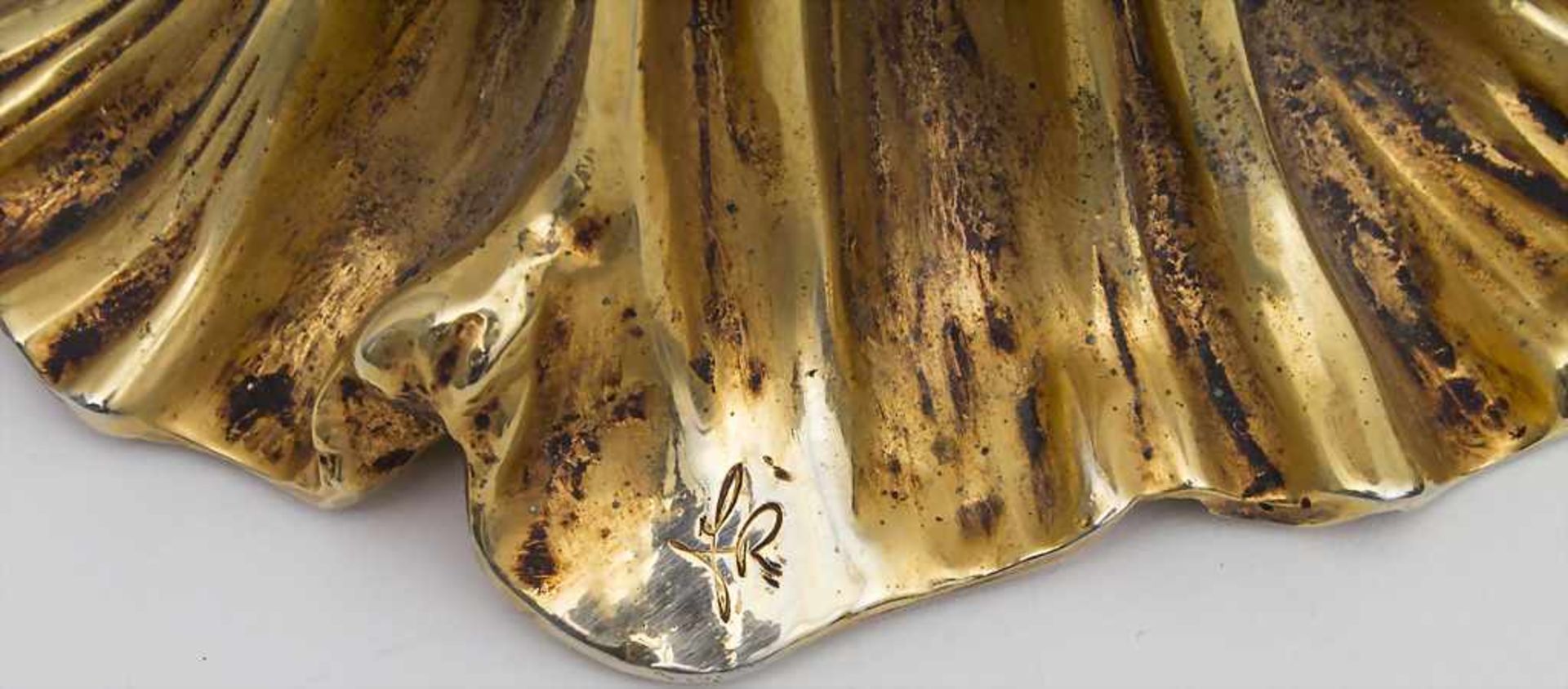 Figürliche Lampe Tänzerin Loie Fuller / Figural Lamp, 2. Hälfte 20. Jh.Material: Bronze, vergoldet, - Image 5 of 6