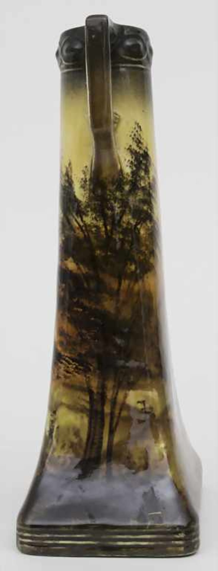 Jugendstil Vase / An Art Nouveau vase with Black Forest landscape, Schramberg, um 1910Material: - Bild 2 aus 9