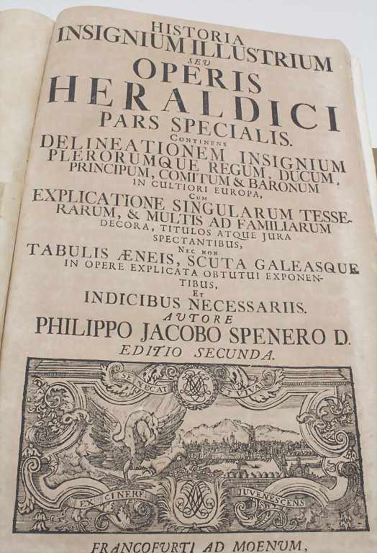 Philipp Jakob Spener, 'Operis heraldici pars generalis & specialis', 1717Band I: pars generalis, II: - Bild 3 aus 3