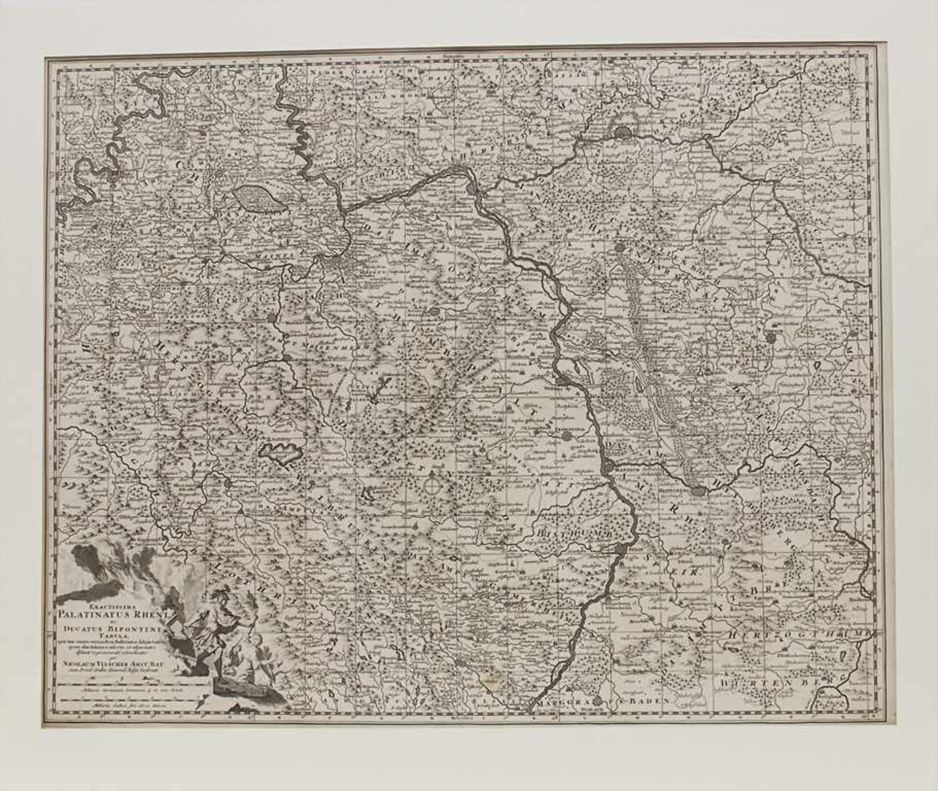 Nicolaum Visscher (1618-1679), Historische Karte der Kurpfalz 'Exactissima Palatinatus Rheni' / A - Image 2 of 3