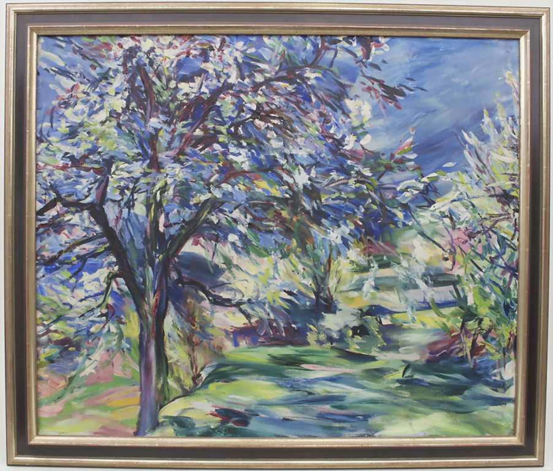 Zeileis (20. Jh.), 'Blühender Kirschbaum' / 'A flowering tree'Technik: Öl auf Leinwand, gerahmt, - Image 2 of 4