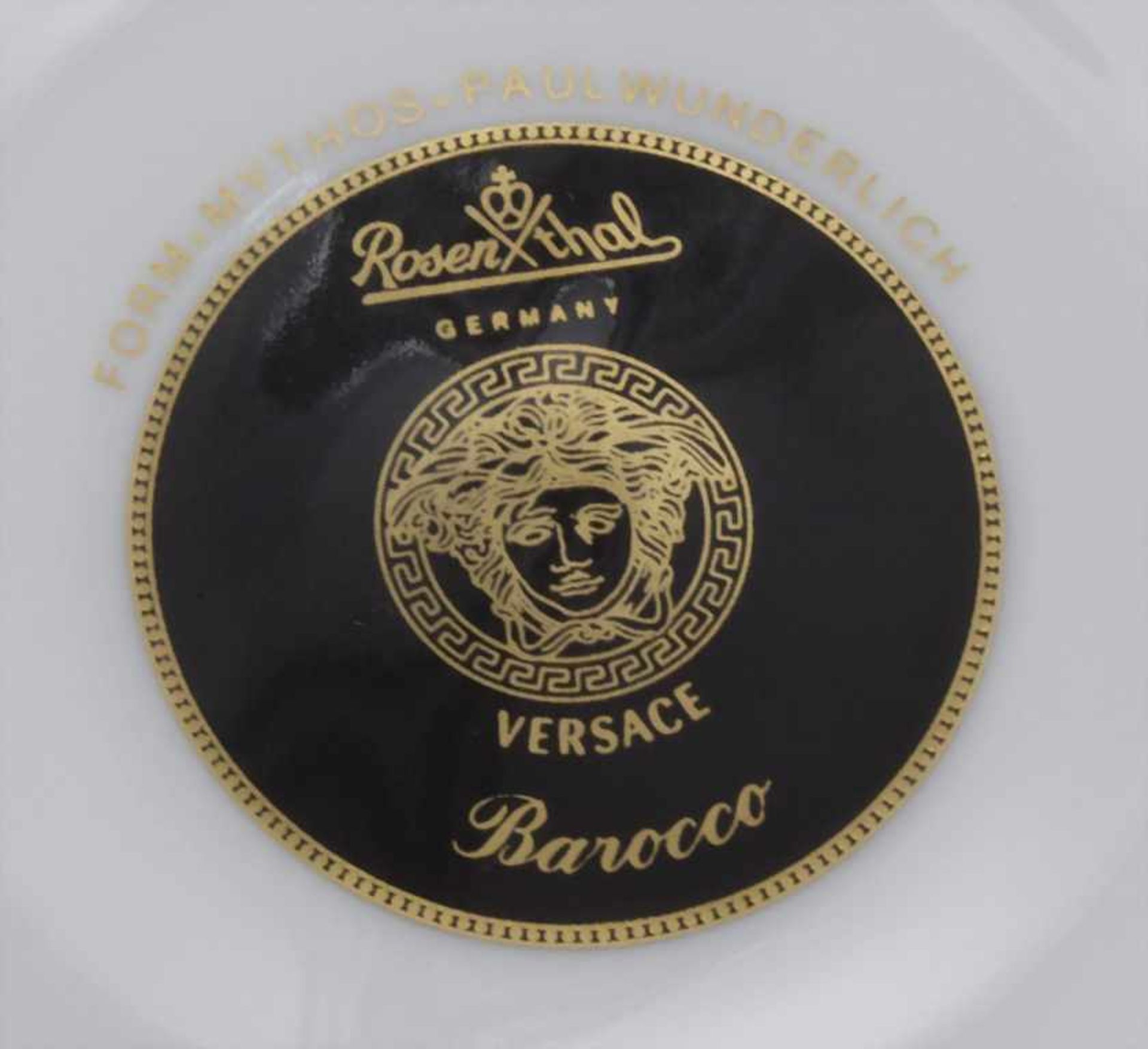 2 Gedecke mit Platte 'Barocco' / 2 place settings with a plate 'Barocco', Versace für Rosenthal, 20. - Bild 10 aus 11